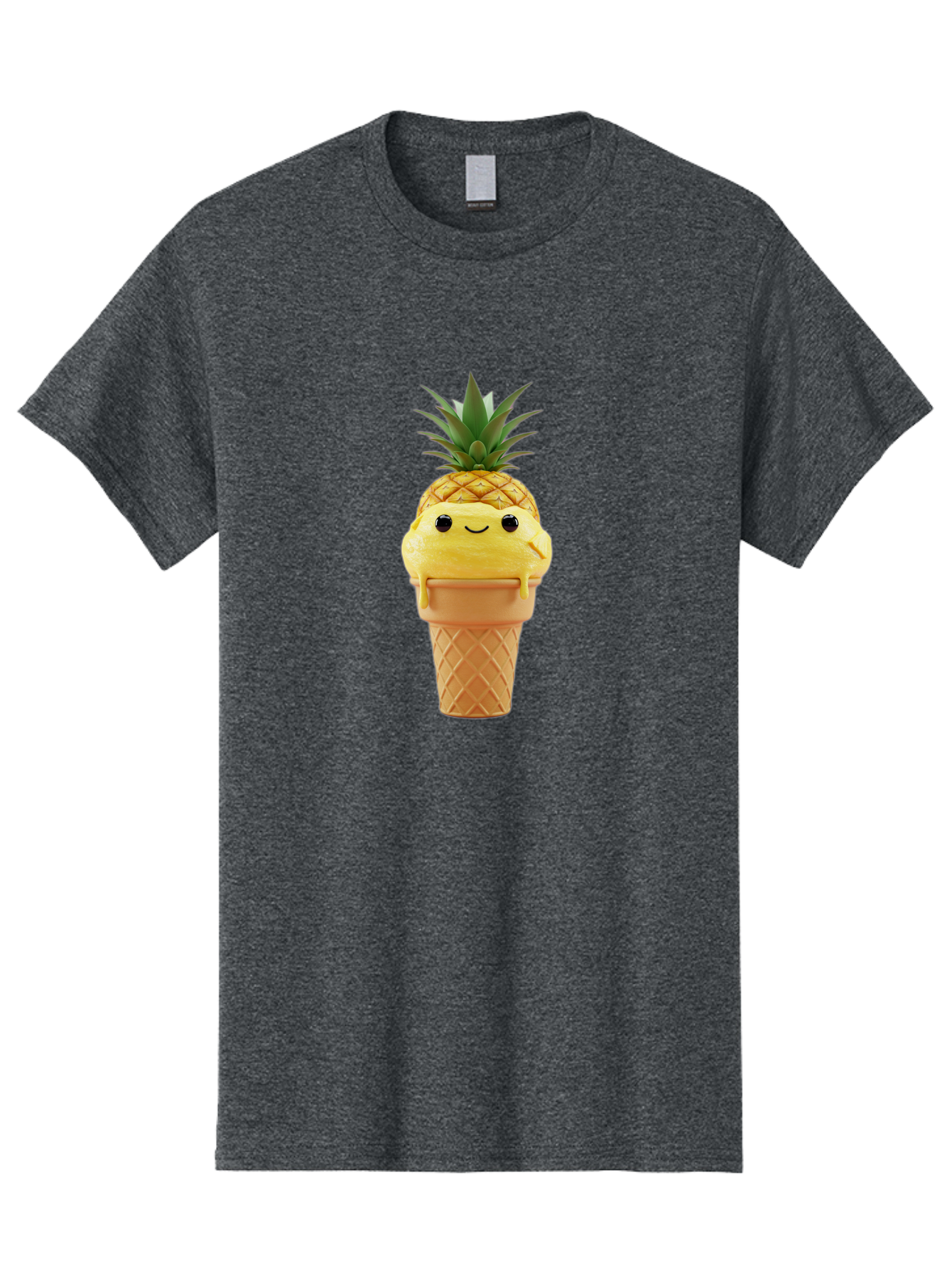 Pineapple-Ice-Cream Men'S Graphic Tee, 100% Cotton, Comfortable Casual Summer Wear, Machine Washable, Vintage Camera, Old Camera, Antique Camera, Black Camera, Classic Photography, Photography Equipment, Nostalgic Device, Film Camera, Baj655