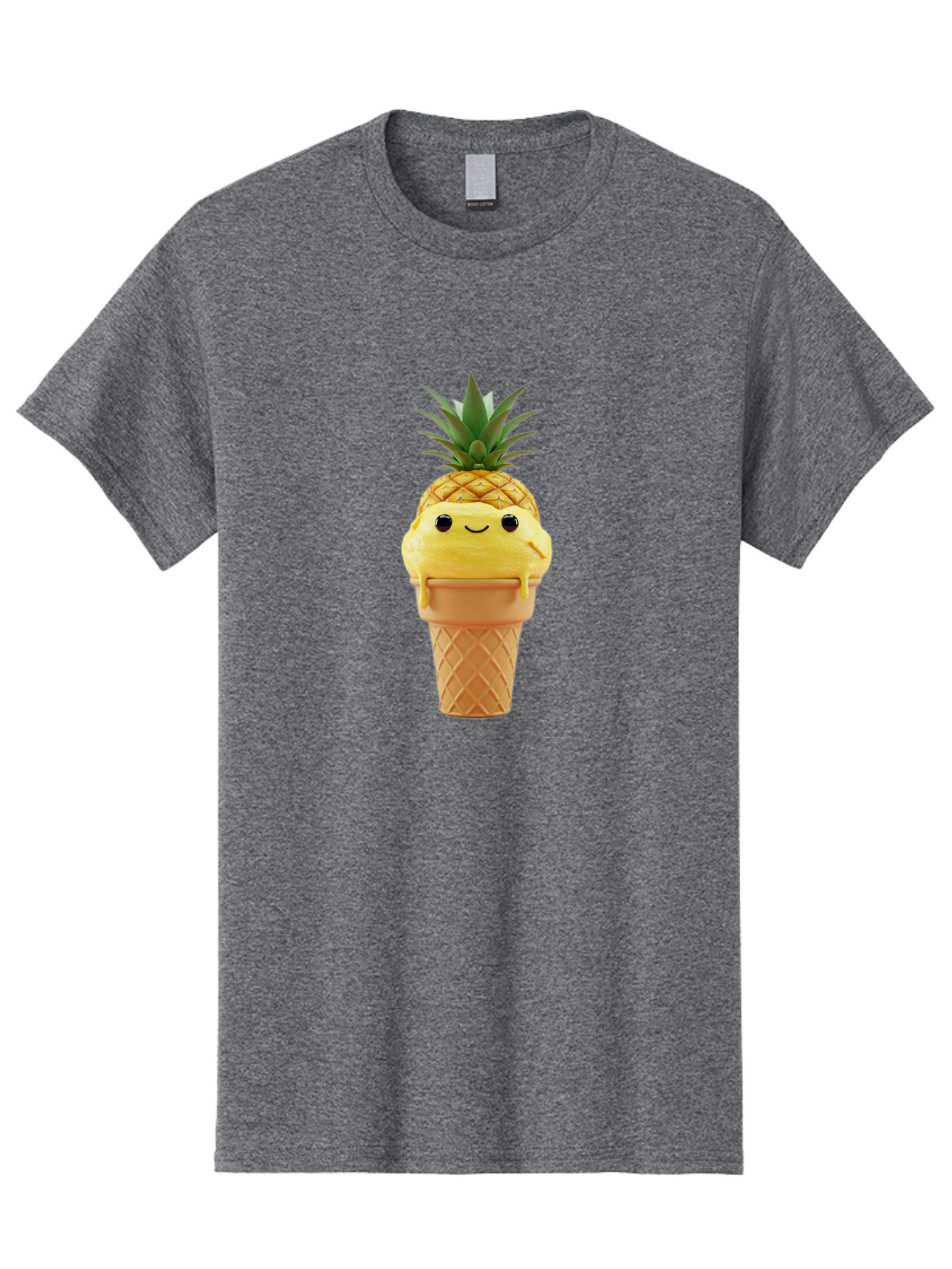Pineapple-Ice-Cream Men'S Graphic Tee, 100% Cotton, Comfortable Casual Summer Wear, Machine Washable, Vintage Camera, Old Camera, Antique Camera, Black Camera, Classic Photography, Photography Equipment, Nostalgic Device, Film Camera, Baj655