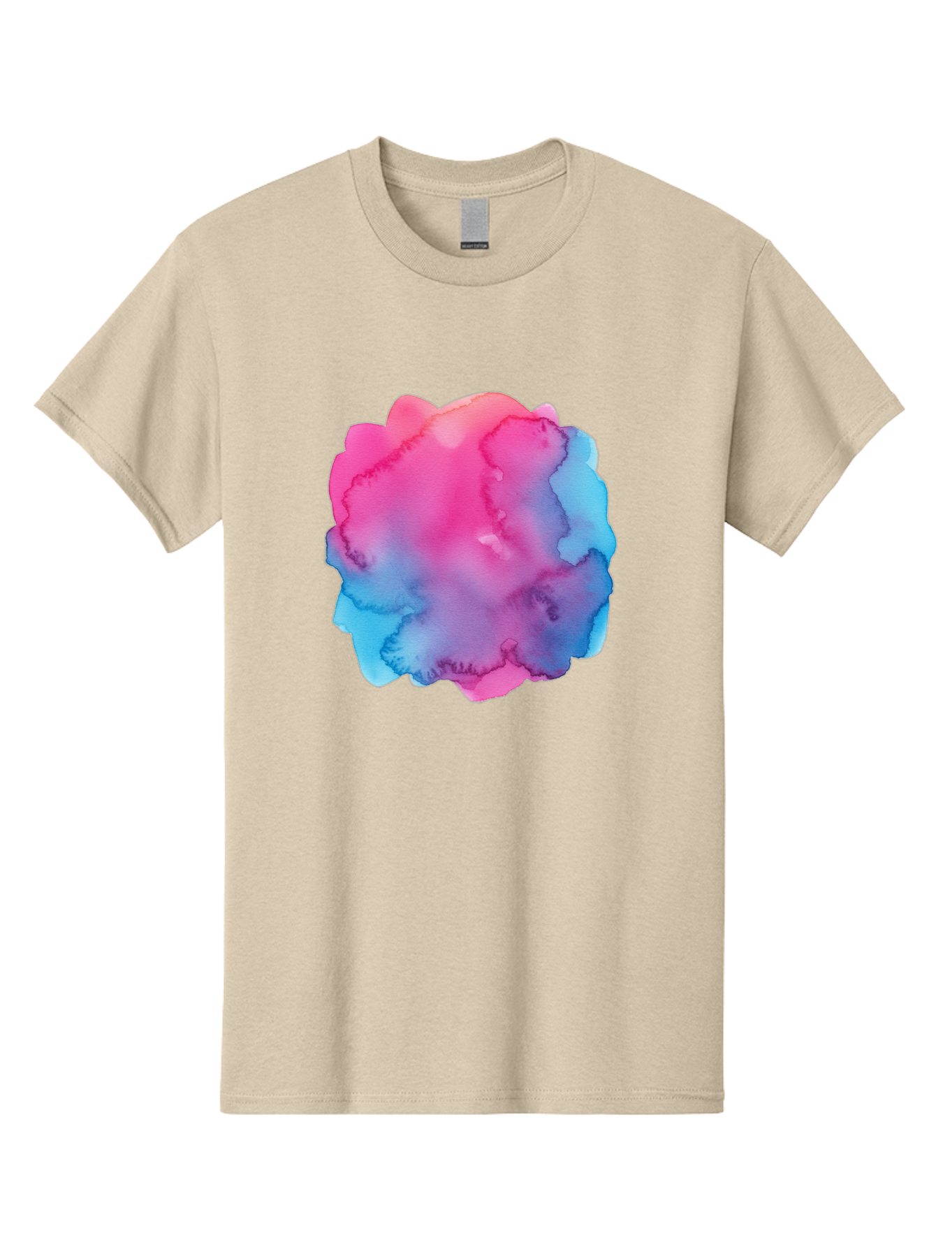 Pink-Blue-Watercolor-Splash Men'S Graphic Tee, 100% Cotton, Comfortable Casual Summer Wear, Machine Washable, Vintage Camera, Old Camera, Antique Camera, Black Camera, Classic Photography, Photography Equipment, Nostalgic Device, Film Camera, Baj658