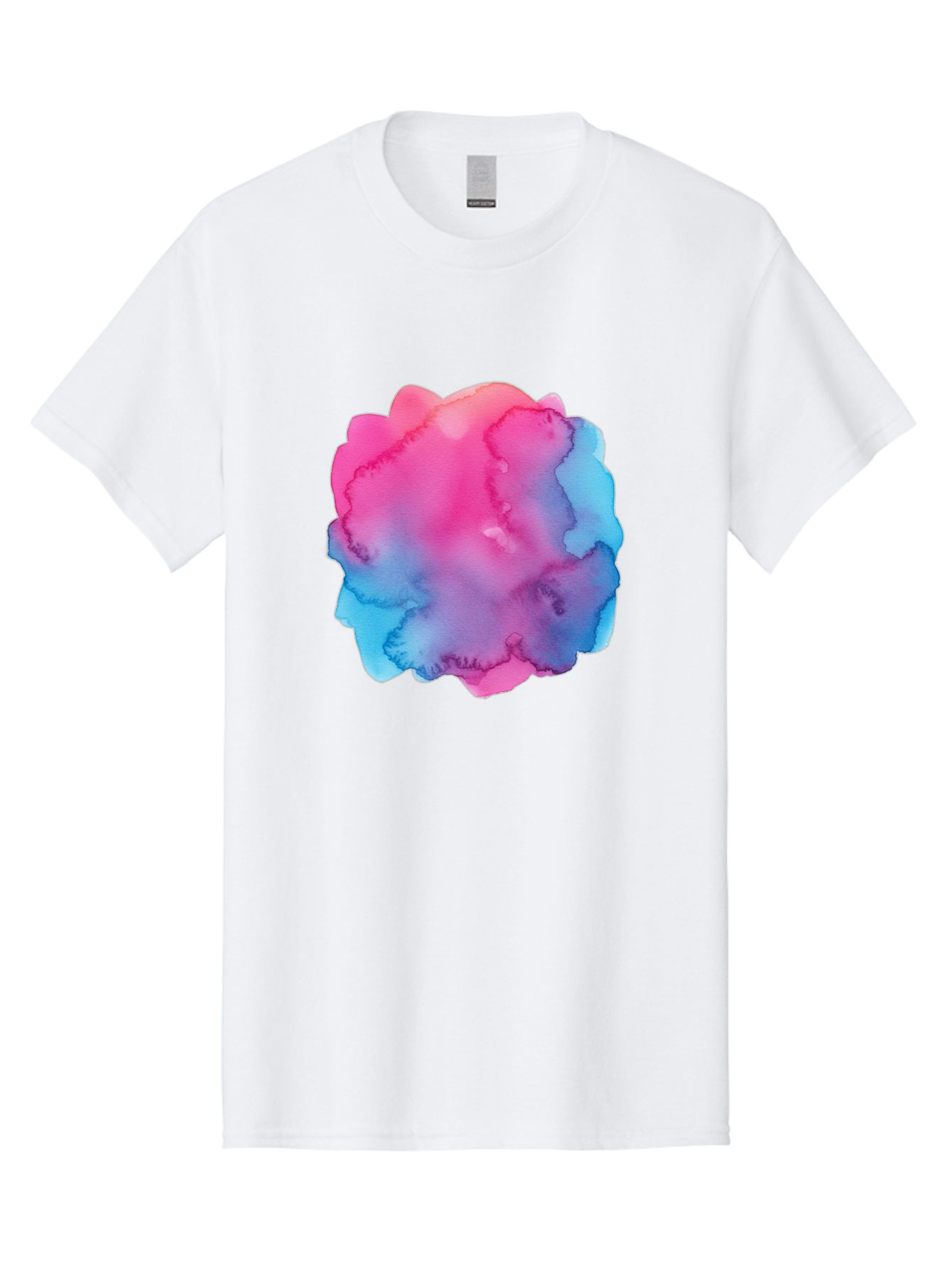 Pink-Blue-Watercolor-Splash Men'S Graphic Tee, 100% Cotton, Comfortable Casual Summer Wear, Machine Washable, Vintage Camera, Old Camera, Antique Camera, Black Camera, Classic Photography, Photography Equipment, Nostalgic Device, Film Camera, Baj658