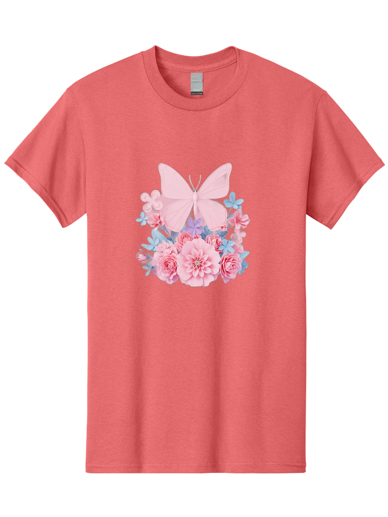 Pink-Butterfly-And-Flowers Men'S Graphic Tee, 100% Cotton, Comfortable Casual Summer Wear, Machine Washable, Vintage Camera, Old Camera, Antique Camera, Black Camera, Classic Photography, Photography Equipment, Nostalgic Device, Film Camera, Baj659