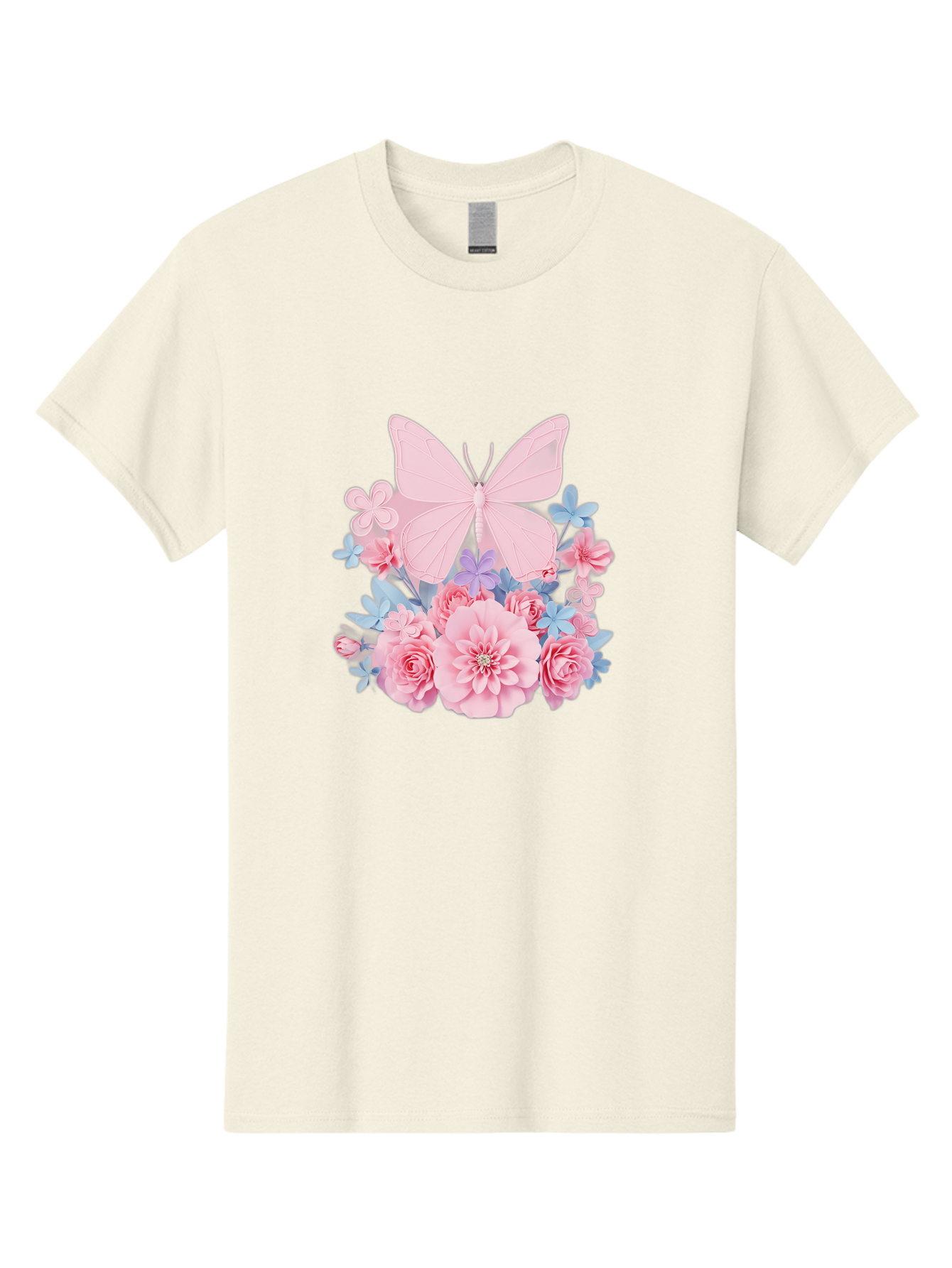 Pink-Butterfly-And-Flowers Men'S Graphic Tee, 100% Cotton, Comfortable Casual Summer Wear, Machine Washable, Vintage Camera, Old Camera, Antique Camera, Black Camera, Classic Photography, Photography Equipment, Nostalgic Device, Film Camera, Baj659