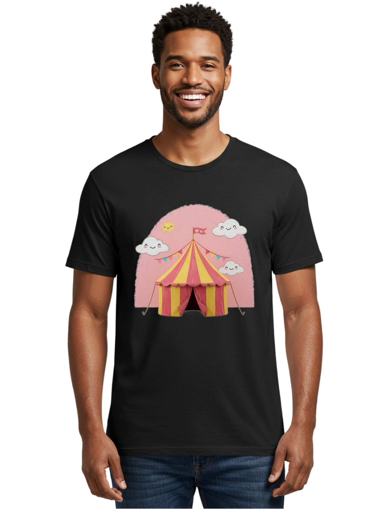 Pink-Circus-Tent Men'S Graphic Tee, 100% Cotton, Comfortable Casual Summer Wear, Machine Washable, Vintage Camera, Old Camera, Antique Camera, Black Camera, Classic Photography, Photography Equipment, Nostalgic Device, Film Camera, Camera Art Baj661