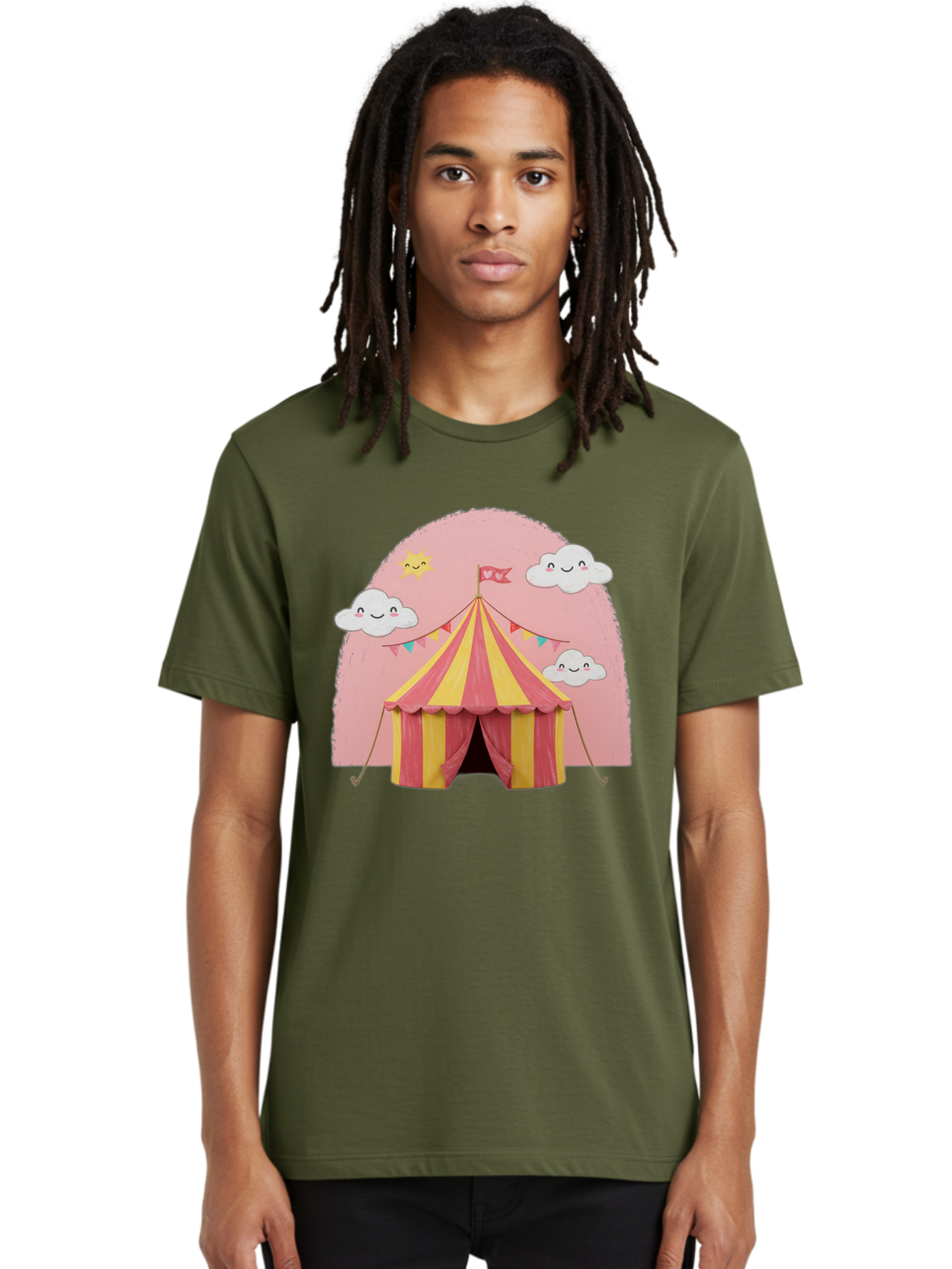 Pink-Circus-Tent Men'S Graphic Tee, 100% Cotton, Comfortable Casual Summer Wear, Machine Washable, Vintage Camera, Old Camera, Antique Camera, Black Camera, Classic Photography, Photography Equipment, Nostalgic Device, Film Camera, Camera Art Baj661