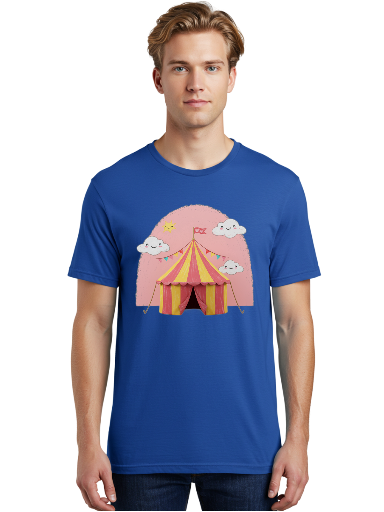 Pink-Circus-Tent Men'S Graphic Tee, 100% Cotton, Comfortable Casual Summer Wear, Machine Washable, Vintage Camera, Old Camera, Antique Camera, Black Camera, Classic Photography, Photography Equipment, Nostalgic Device, Film Camera, Camera Art Baj661