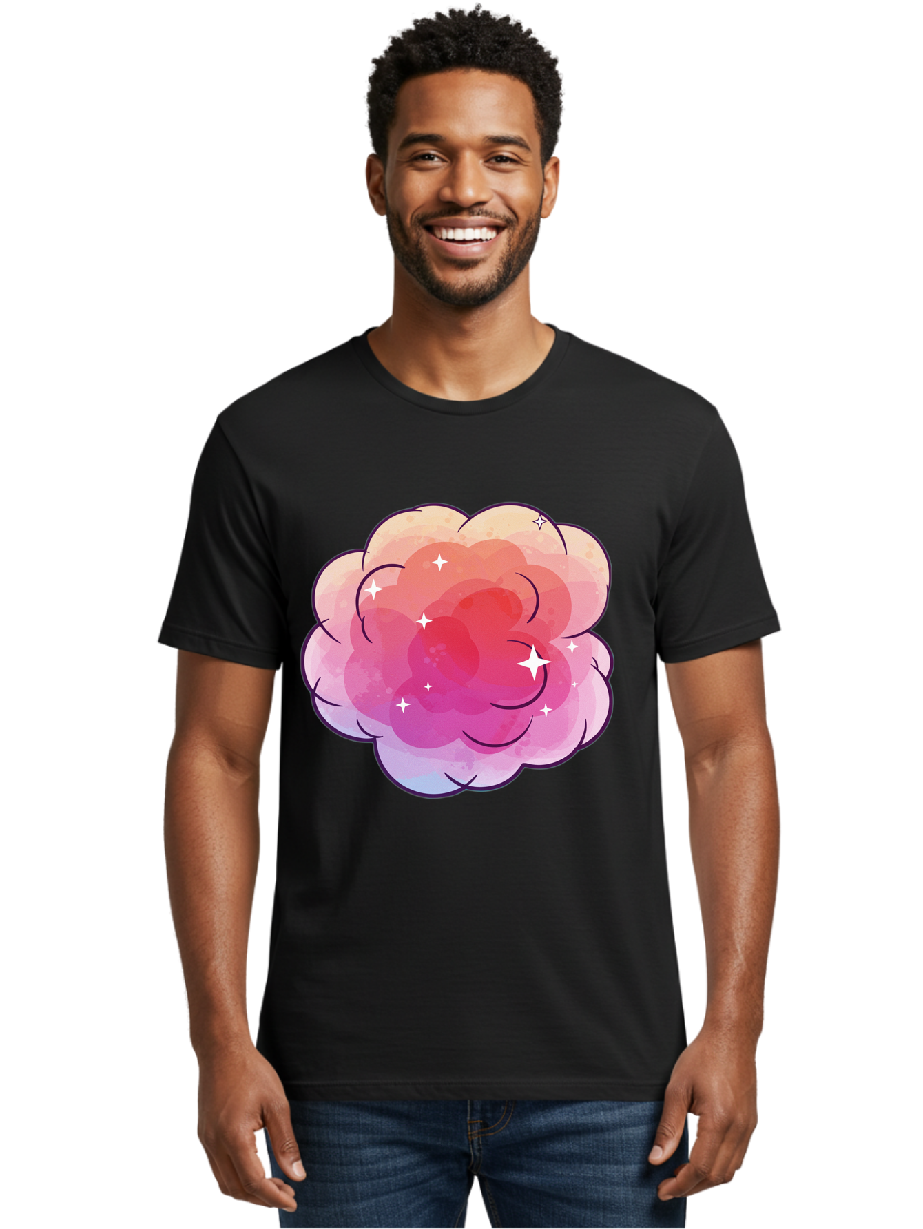 Pink-Cloud Men'S Graphic Tee, 100% Cotton, Comfortable Casual Summer Wear, Machine Washable, Vintage Camera, Old Camera, Antique Camera, Black Camera, Classic Photography, Photography Equipment, Nostalgic Device, Film Camera, Camera Art Baj662