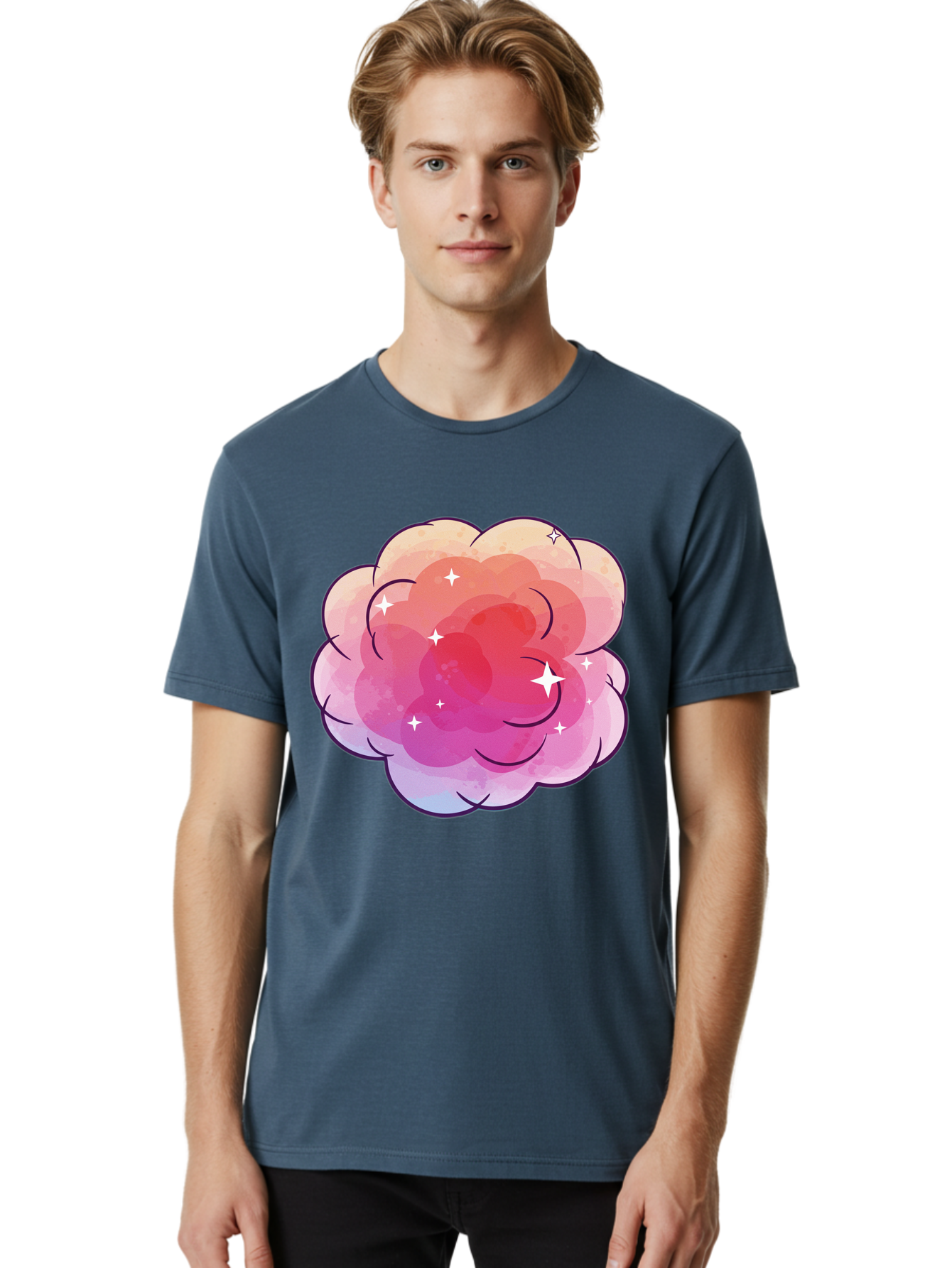 Pink-Cloud Men'S Graphic Tee, 100% Cotton, Comfortable Casual Summer Wear, Machine Washable, Vintage Camera, Old Camera, Antique Camera, Black Camera, Classic Photography, Photography Equipment, Nostalgic Device, Film Camera, Camera Art Baj662