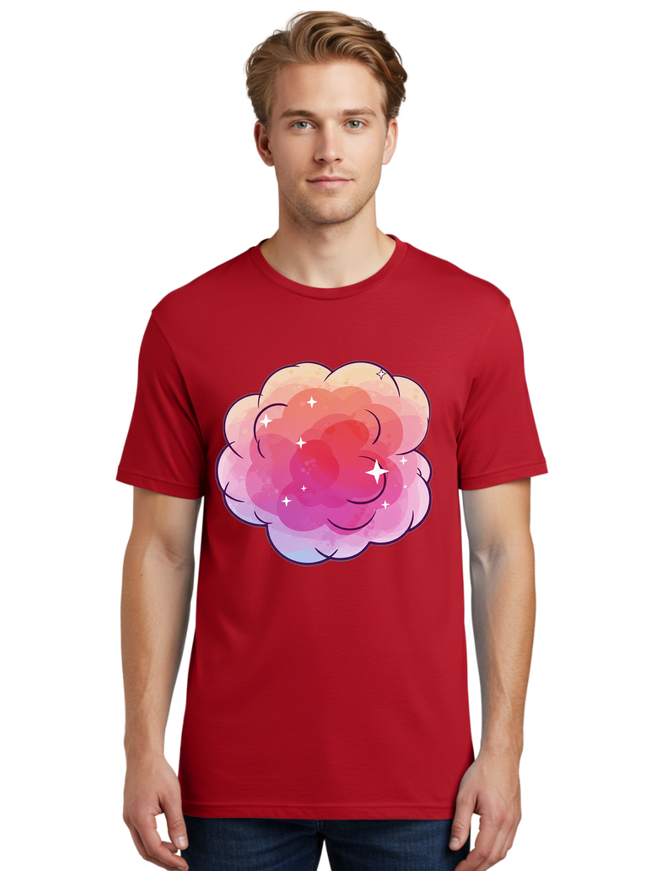Pink-Cloud Men'S Graphic Tee, 100% Cotton, Comfortable Casual Summer Wear, Machine Washable, Vintage Camera, Old Camera, Antique Camera, Black Camera, Classic Photography, Photography Equipment, Nostalgic Device, Film Camera, Camera Art Baj662
