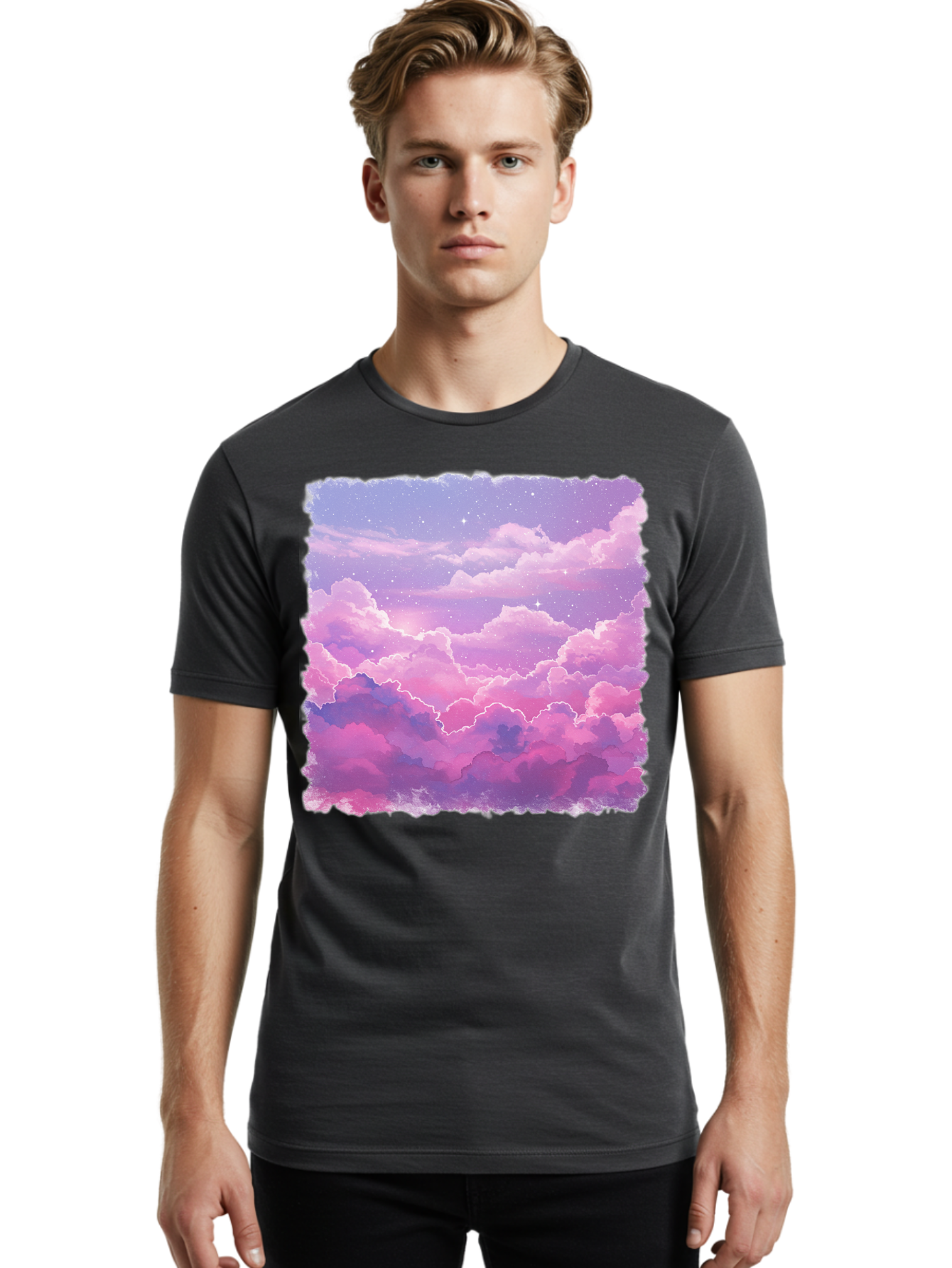 Pink-Clouds Men'S Graphic Tee, 100% Cotton, Comfortable Casual Summer Wear, Machine Washable, Vintage Camera, Old Camera, Antique Camera, Black Camera, Classic Photography, Photography Equipment, Nostalgic Device, Film Camera, Camera Art Baj663