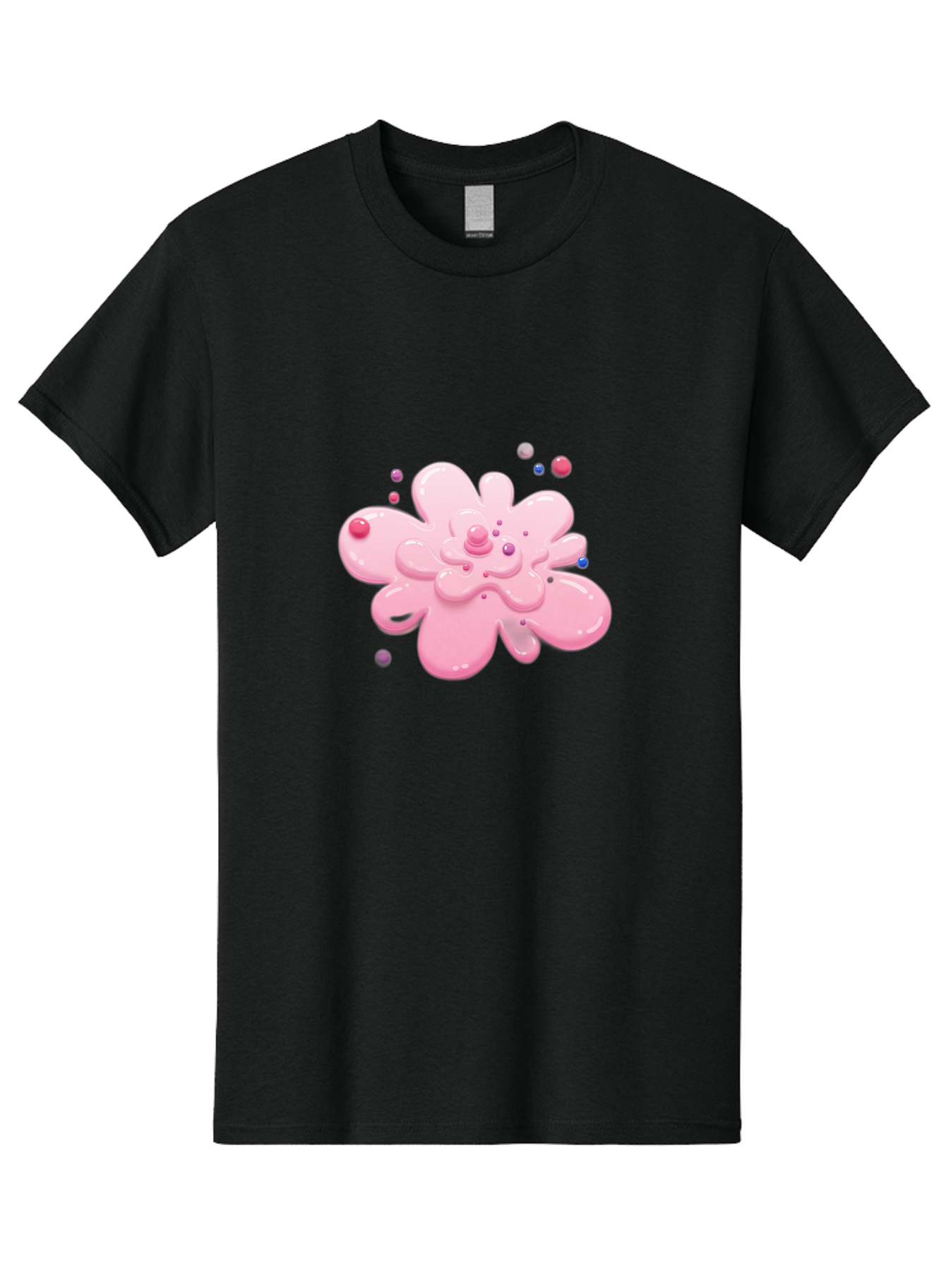 Pink-Droplet-Flower Men'S Graphic Tee, 100% Cotton, Comfortable Casual Summer Wear, Machine Washable, Vintage Camera, Old Camera, Antique Camera, Black Camera, Classic Photography, Photography Equipment, Nostalgic Device, Film Camera, Baj668