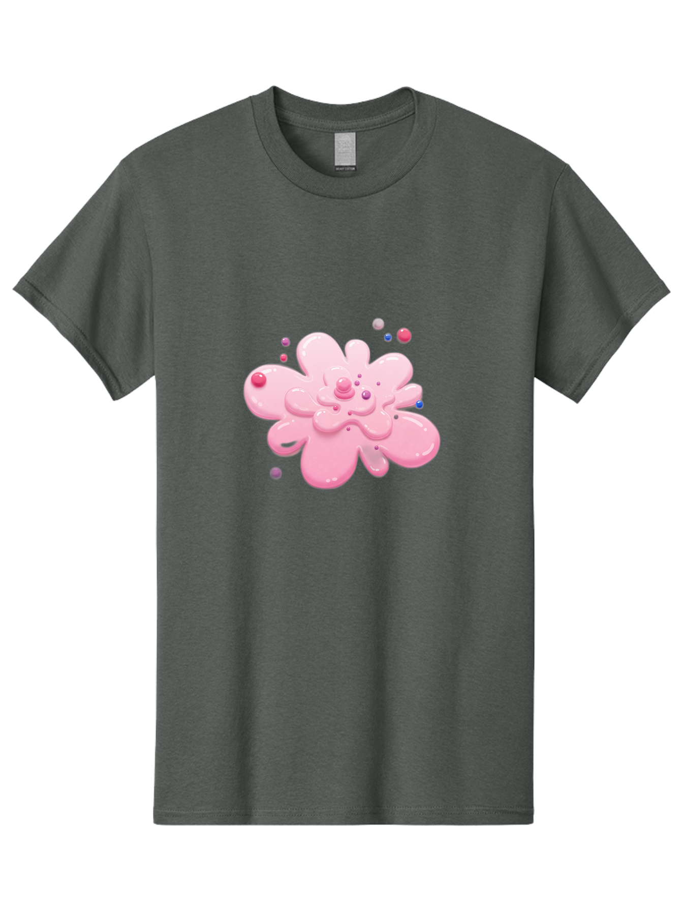Pink-Droplet-Flower Men'S Graphic Tee, 100% Cotton, Comfortable Casual Summer Wear, Machine Washable, Vintage Camera, Old Camera, Antique Camera, Black Camera, Classic Photography, Photography Equipment, Nostalgic Device, Film Camera, Baj668