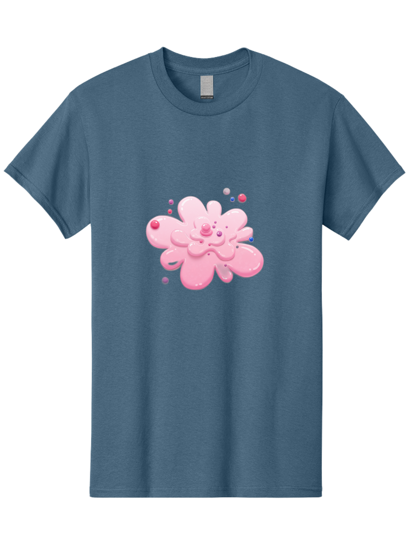 Pink-Droplet-Flower Men'S Graphic Tee, 100% Cotton, Comfortable Casual Summer Wear, Machine Washable, Vintage Camera, Old Camera, Antique Camera, Black Camera, Classic Photography, Photography Equipment, Nostalgic Device, Film Camera, Baj668