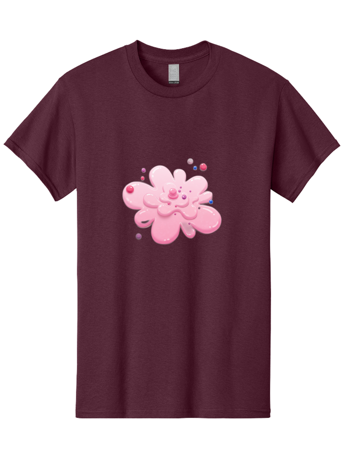 Pink-Droplet-Flower Men'S Graphic Tee, 100% Cotton, Comfortable Casual Summer Wear, Machine Washable, Vintage Camera, Old Camera, Antique Camera, Black Camera, Classic Photography, Photography Equipment, Nostalgic Device, Film Camera, Baj668