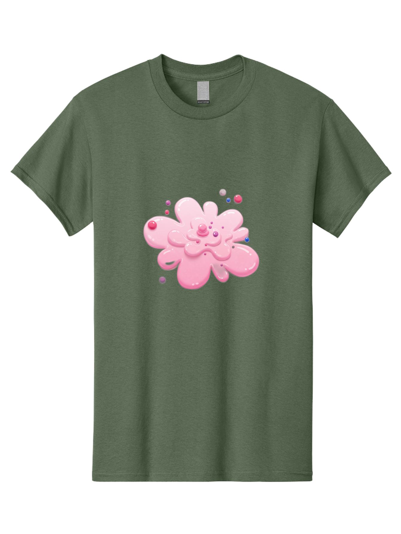 Pink-Droplet-Flower Men'S Graphic Tee, 100% Cotton, Comfortable Casual Summer Wear, Machine Washable, Vintage Camera, Old Camera, Antique Camera, Black Camera, Classic Photography, Photography Equipment, Nostalgic Device, Film Camera, Baj668