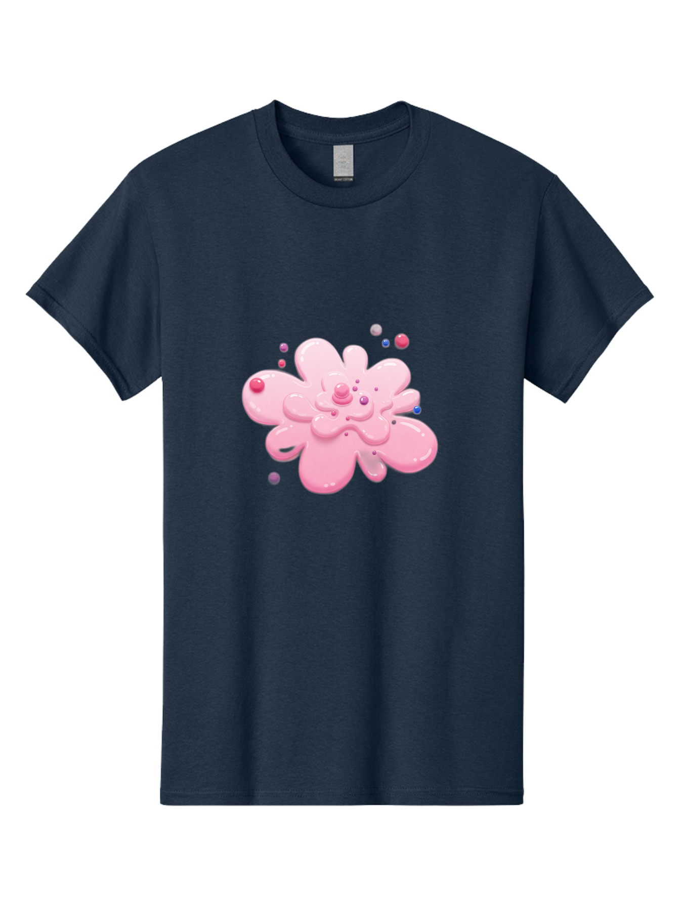 Pink-Droplet-Flower Men'S Graphic Tee, 100% Cotton, Comfortable Casual Summer Wear, Machine Washable, Vintage Camera, Old Camera, Antique Camera, Black Camera, Classic Photography, Photography Equipment, Nostalgic Device, Film Camera, Baj668