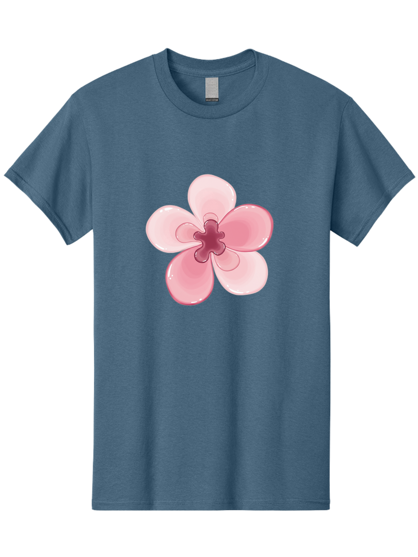 Pink-Flower-1 Men'S Graphic Tee, 100% Cotton, Comfortable Casual Summer Wear, Machine Washable, Vintage Camera, Old Camera, Antique Camera, Black Camera, Classic Photography, Photography Equipment, Nostalgic Device, Film Camera, Camera Art Baj669