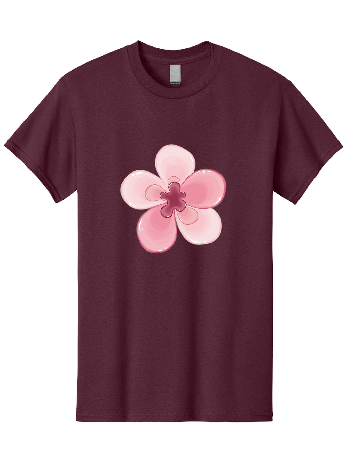 Pink-Flower-1 Men'S Graphic Tee, 100% Cotton, Comfortable Casual Summer Wear, Machine Washable, Vintage Camera, Old Camera, Antique Camera, Black Camera, Classic Photography, Photography Equipment, Nostalgic Device, Film Camera, Camera Art Baj669
