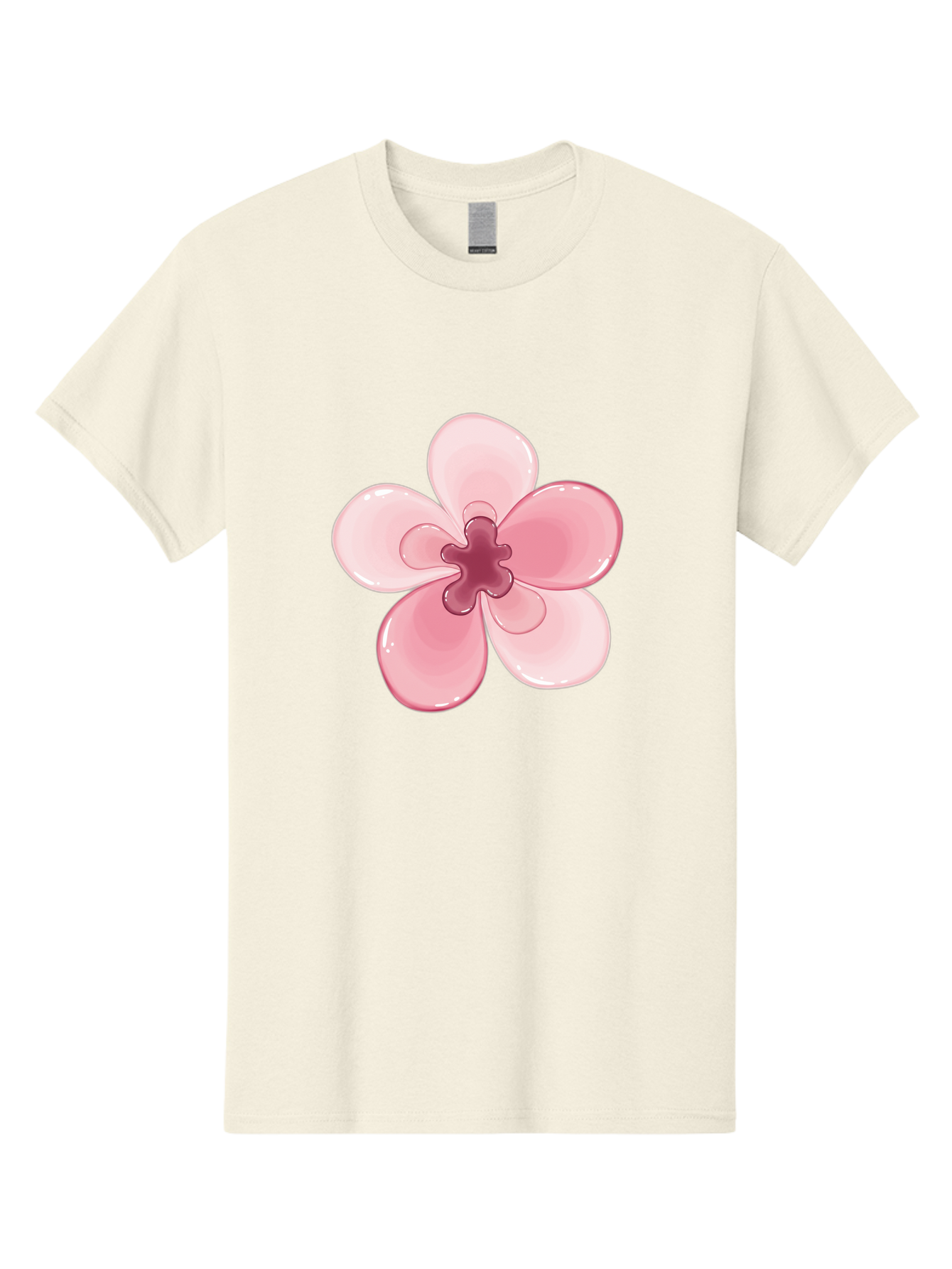 Pink-Flower-1 Men'S Graphic Tee, 100% Cotton, Comfortable Casual Summer Wear, Machine Washable, Vintage Camera, Old Camera, Antique Camera, Black Camera, Classic Photography, Photography Equipment, Nostalgic Device, Film Camera, Camera Art Baj669