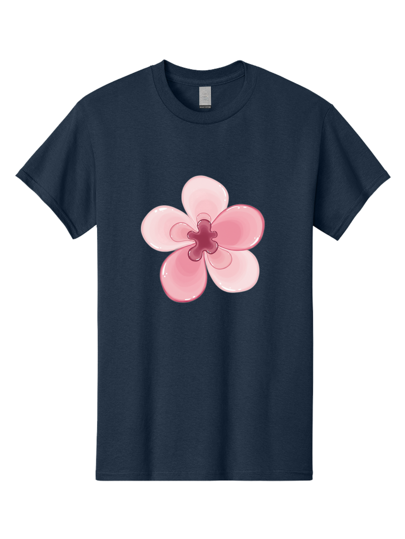Pink-Flower-1 Men'S Graphic Tee, 100% Cotton, Comfortable Casual Summer Wear, Machine Washable, Vintage Camera, Old Camera, Antique Camera, Black Camera, Classic Photography, Photography Equipment, Nostalgic Device, Film Camera, Camera Art Baj669