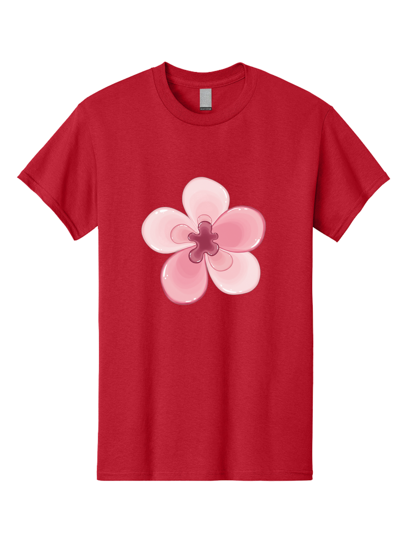 Pink-Flower-1 Men'S Graphic Tee, 100% Cotton, Comfortable Casual Summer Wear, Machine Washable, Vintage Camera, Old Camera, Antique Camera, Black Camera, Classic Photography, Photography Equipment, Nostalgic Device, Film Camera, Camera Art Baj669