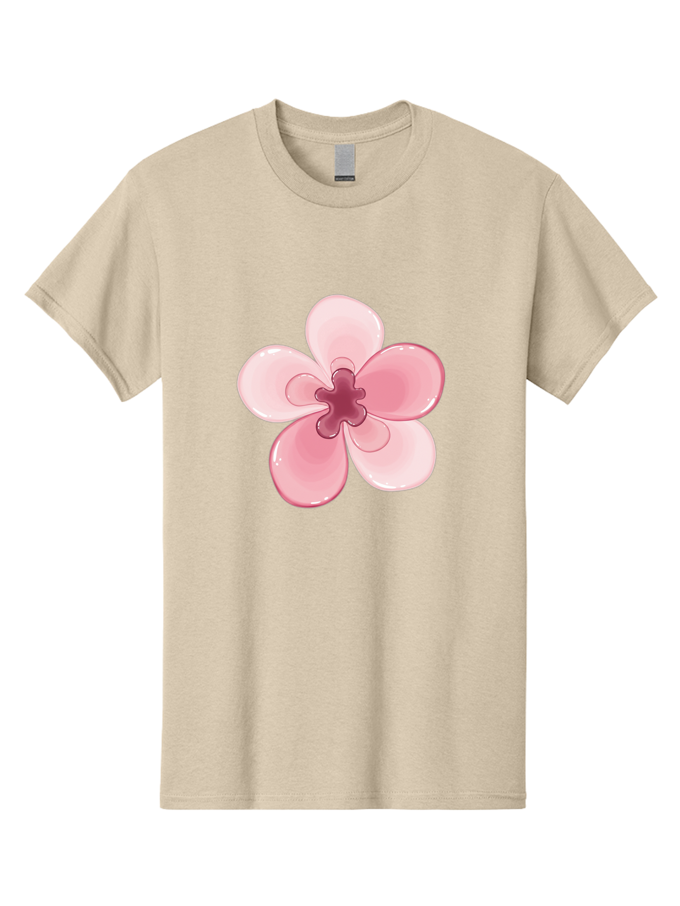 Pink-Flower-1 Men'S Graphic Tee, 100% Cotton, Comfortable Casual Summer Wear, Machine Washable, Vintage Camera, Old Camera, Antique Camera, Black Camera, Classic Photography, Photography Equipment, Nostalgic Device, Film Camera, Camera Art Baj669