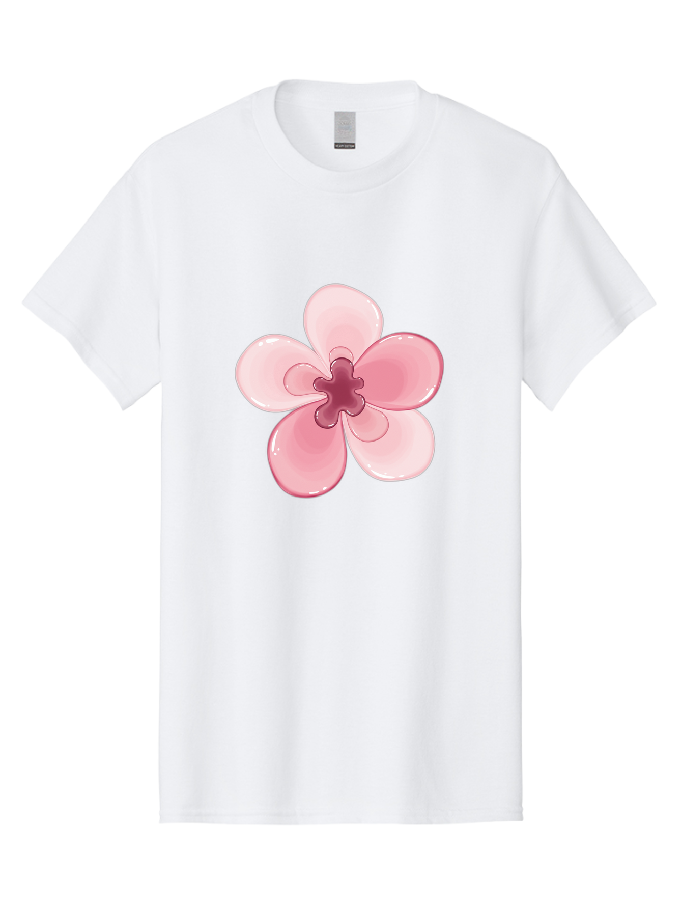 Pink-Flower-1 Men'S Graphic Tee, 100% Cotton, Comfortable Casual Summer Wear, Machine Washable, Vintage Camera, Old Camera, Antique Camera, Black Camera, Classic Photography, Photography Equipment, Nostalgic Device, Film Camera, Camera Art Baj669