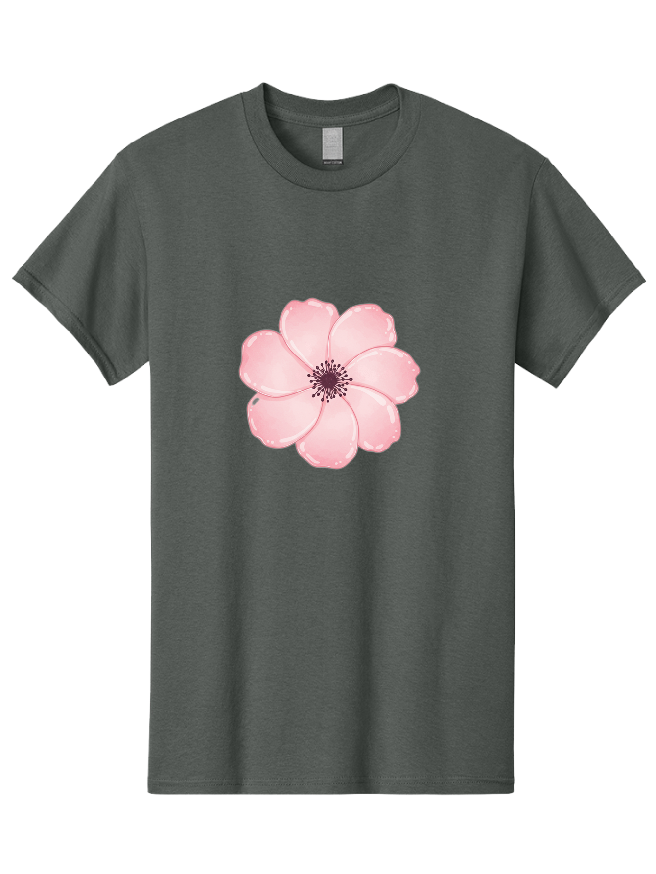 Pink-Flower Men'S Graphic Tee, 100% Cotton, Comfortable Casual Summer Wear, Machine Washable, Vintage Camera, Old Camera, Antique Camera, Black Camera, Classic Photography, Photography Equipment, Nostalgic Device, Film Camera, Camera Art Baj670