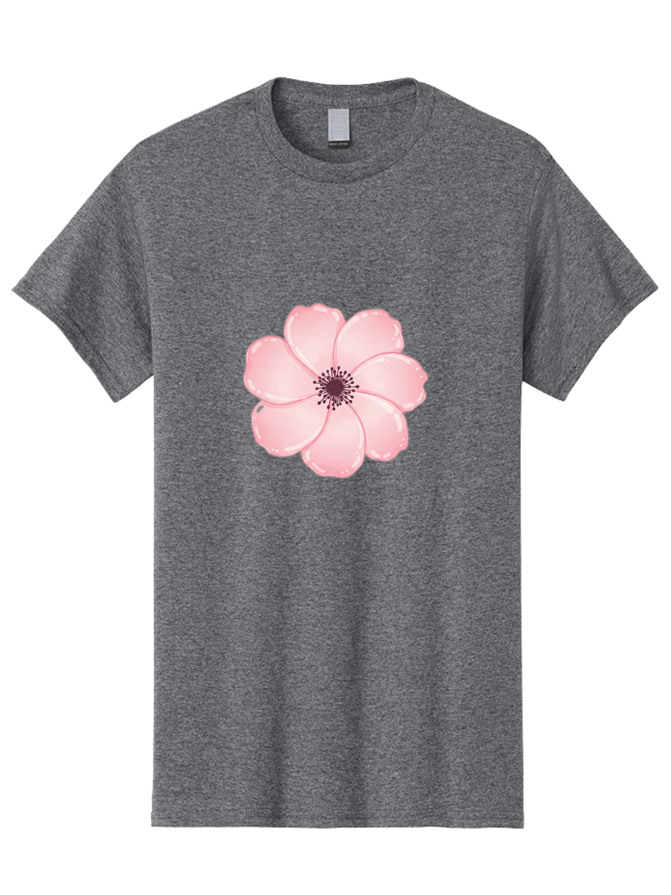 Pink-Flower Men'S Graphic Tee, 100% Cotton, Comfortable Casual Summer Wear, Machine Washable, Vintage Camera, Old Camera, Antique Camera, Black Camera, Classic Photography, Photography Equipment, Nostalgic Device, Film Camera, Camera Art Baj670