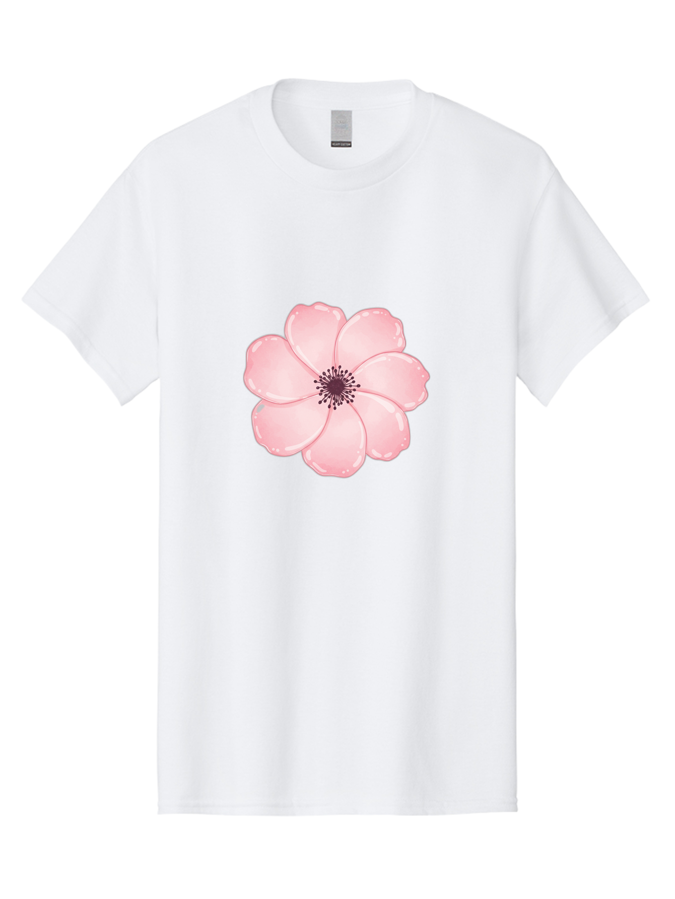 Pink-Flower Men'S Graphic Tee, 100% Cotton, Comfortable Casual Summer Wear, Machine Washable, Vintage Camera, Old Camera, Antique Camera, Black Camera, Classic Photography, Photography Equipment, Nostalgic Device, Film Camera, Camera Art Baj670