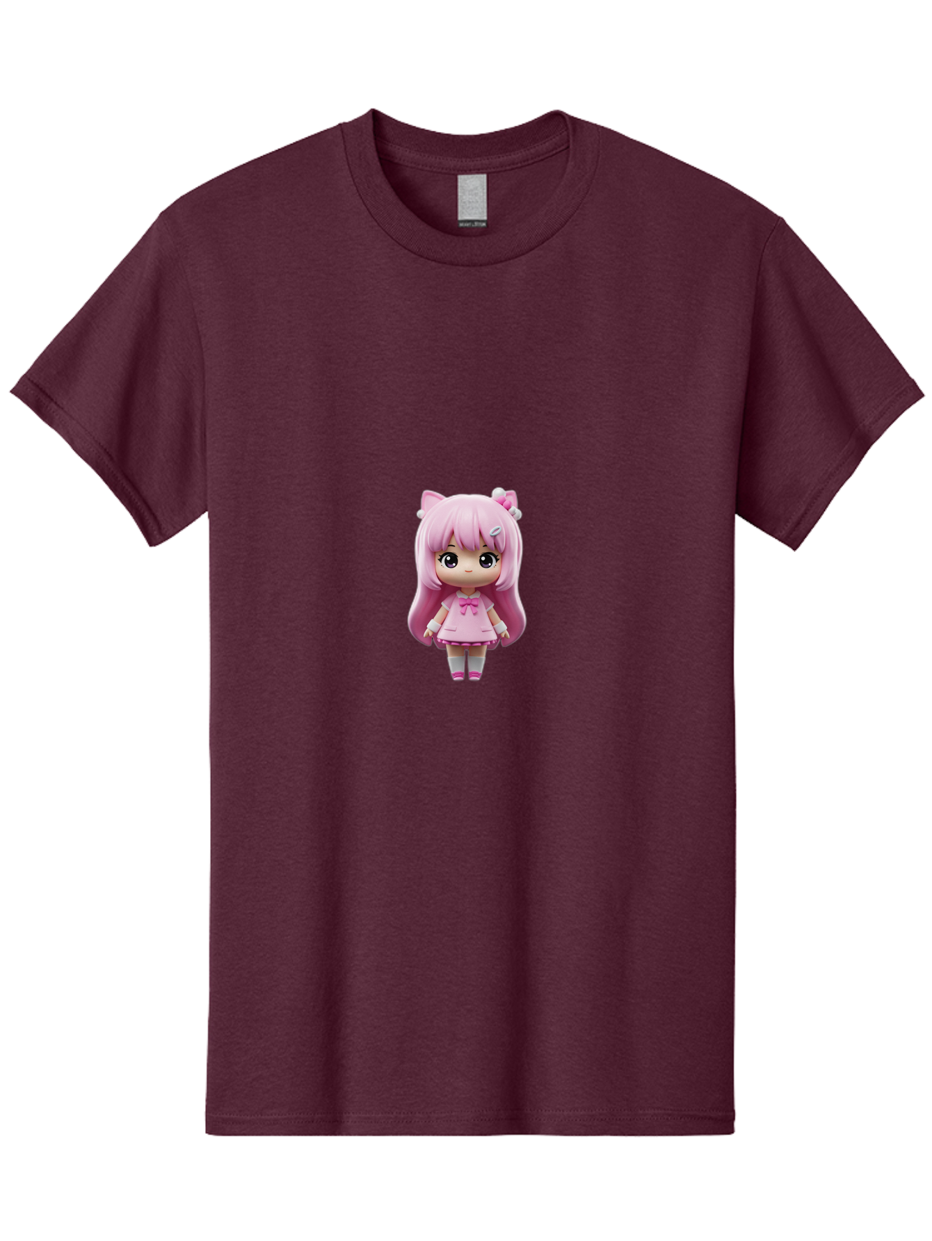 Pink-Hair-Anime-Doll Men'S Graphic Tee, 100% Cotton, Comfortable Casual Summer Wear, Machine Washable, Vintage Camera, Old Camera, Antique Camera, Black Camera, Classic Photography, Photography Equipment, Nostalgic Device, Film Camera, Baj671