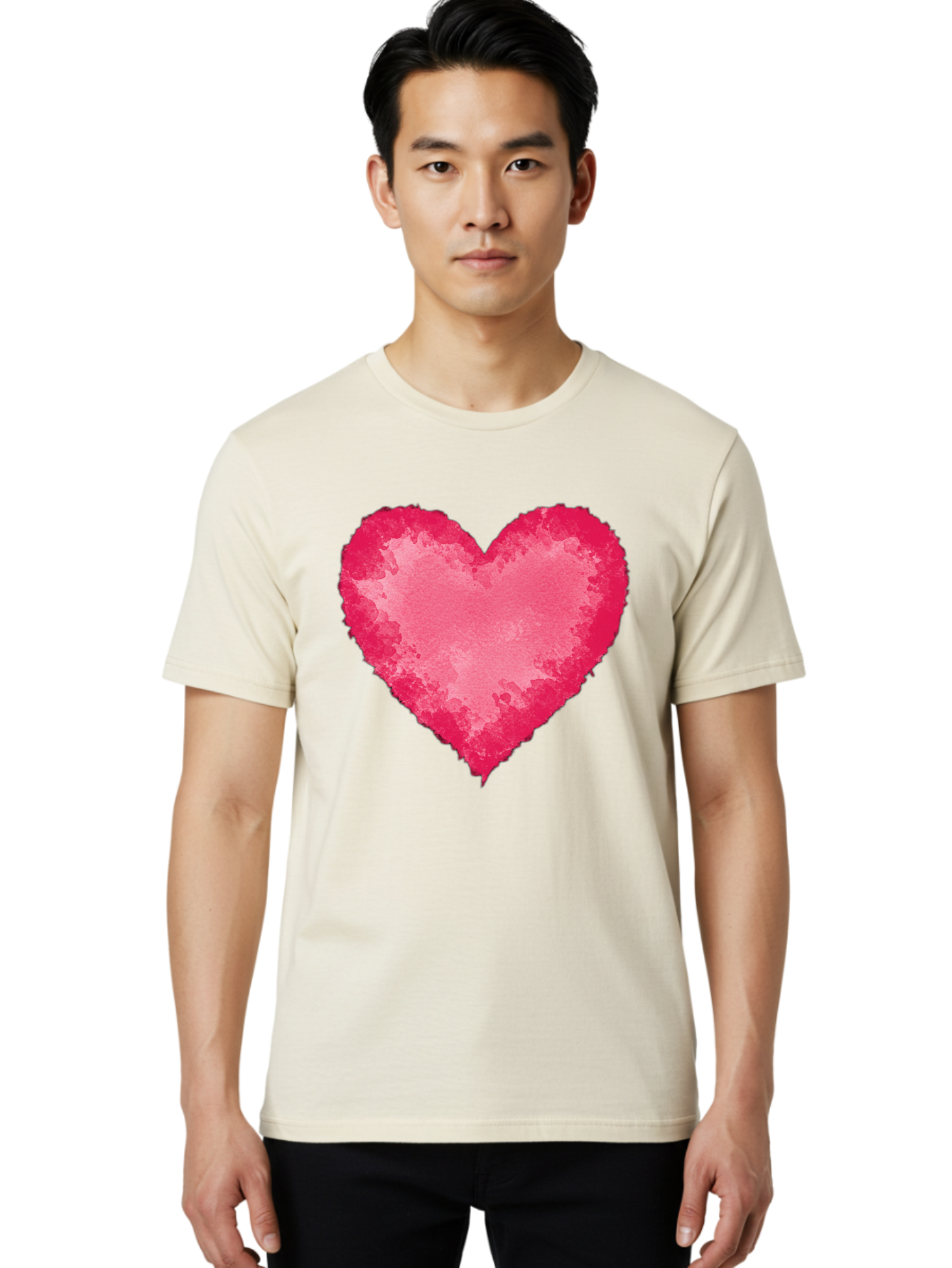 Pink-Heart-2 Men'S Graphic Tee, 100% Cotton, Comfortable Casual Summer Wear, Machine Washable, Vintage Camera, Old Camera, Antique Camera, Black Camera, Classic Photography, Photography Equipment, Nostalgic Device, Film Camera, Camera Art Baj673