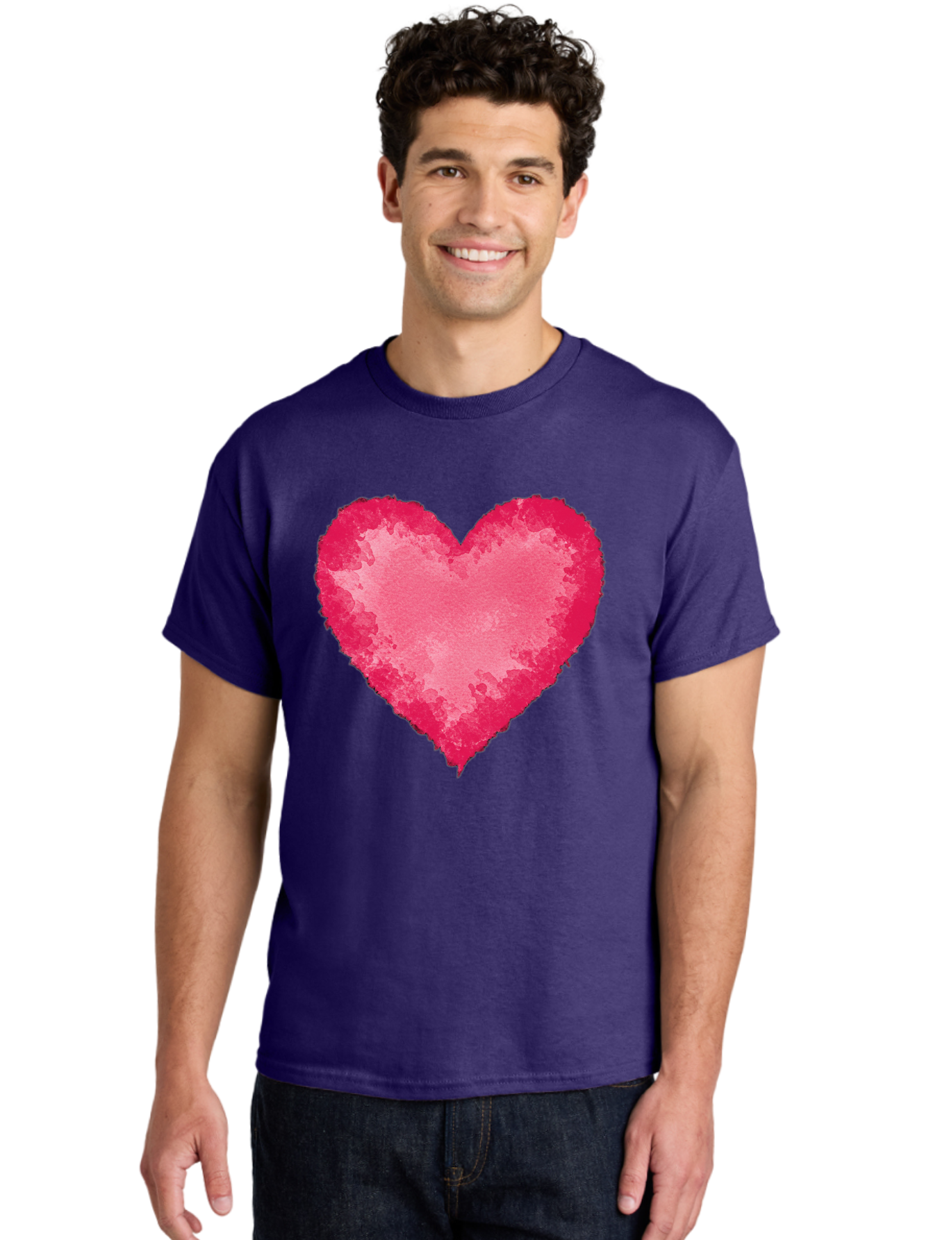 Pink-Heart-2 Men'S Graphic Tee, 100% Cotton, Comfortable Casual Summer Wear, Machine Washable, Vintage Camera, Old Camera, Antique Camera, Black Camera, Classic Photography, Photography Equipment, Nostalgic Device, Film Camera, Camera Art Baj673