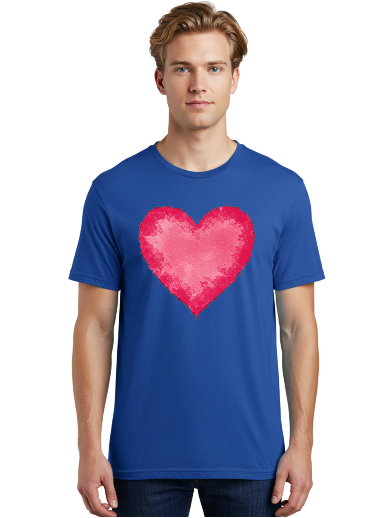 Pink-Heart-2 Men'S Graphic Tee, 100% Cotton, Comfortable Casual Summer Wear, Machine Washable, Vintage Camera, Old Camera, Antique Camera, Black Camera, Classic Photography, Photography Equipment, Nostalgic Device, Film Camera, Camera Art Baj673