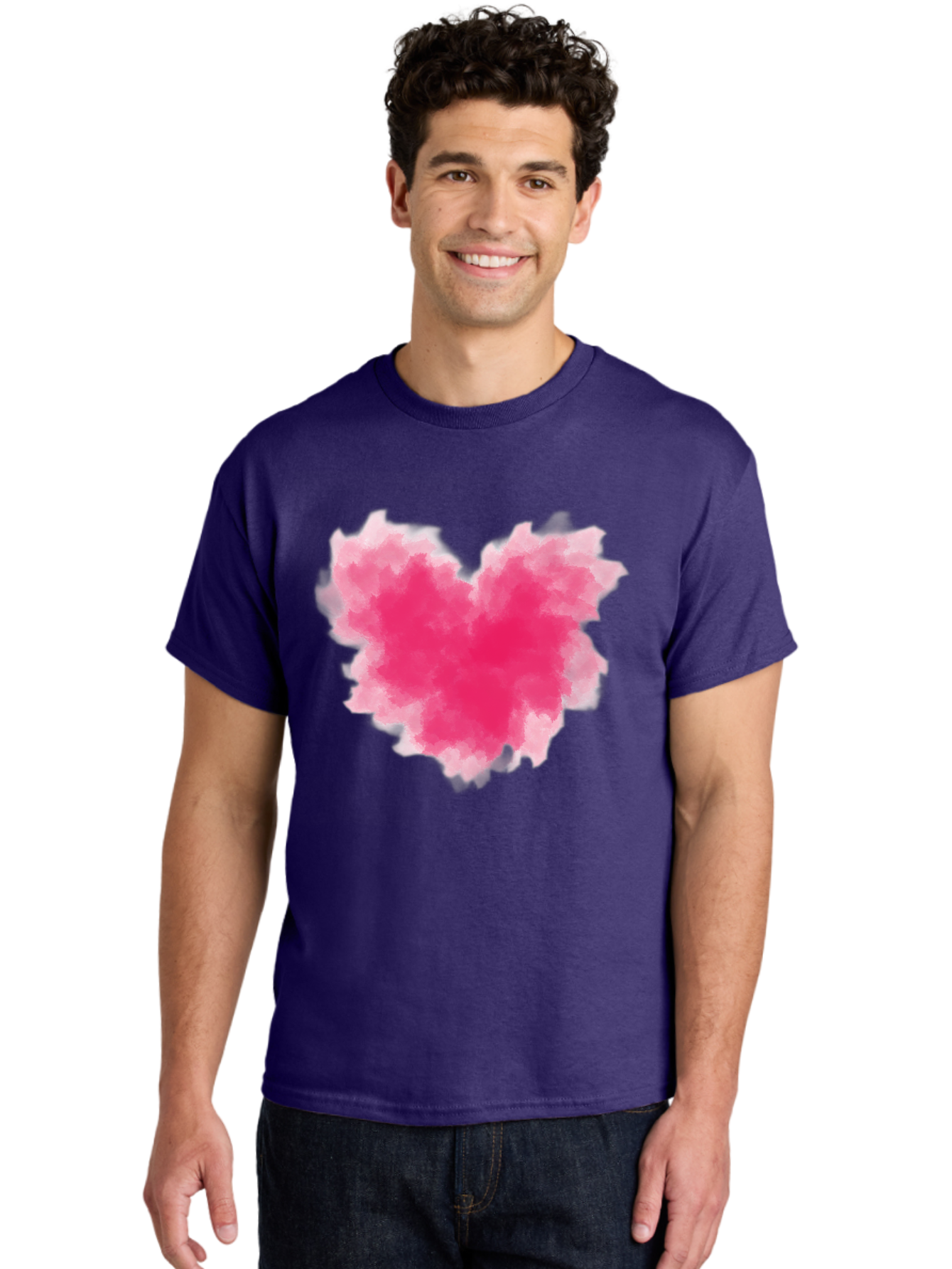 Pink-Heart-3 Men'S Graphic Tee, 100% Cotton, Comfortable Casual Summer Wear, Machine Washable, Vintage Camera, Old Camera, Antique Camera, Black Camera, Classic Photography, Photography Equipment, Nostalgic Device, Film Camera, Camera Art Baj674