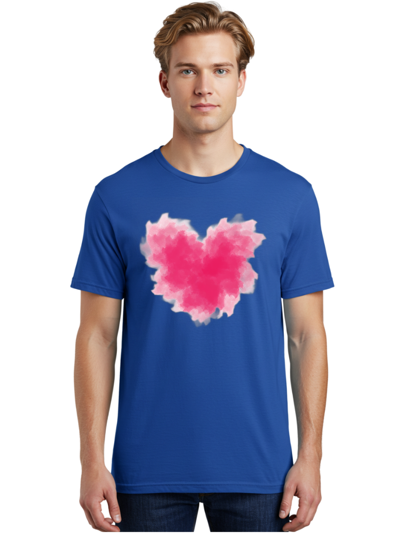 Pink-Heart-3 Men'S Graphic Tee, 100% Cotton, Comfortable Casual Summer Wear, Machine Washable, Vintage Camera, Old Camera, Antique Camera, Black Camera, Classic Photography, Photography Equipment, Nostalgic Device, Film Camera, Camera Art Baj674