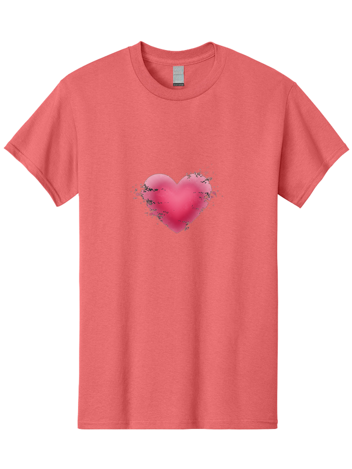 Pink-Heart-4 Men'S Graphic Tee, 100% Cotton, Comfortable Casual Summer Wear, Machine Washable, Vintage Camera, Old Camera, Antique Camera, Black Camera, Classic Photography, Photography Equipment, Nostalgic Device, Film Camera, Camera Art Baj675