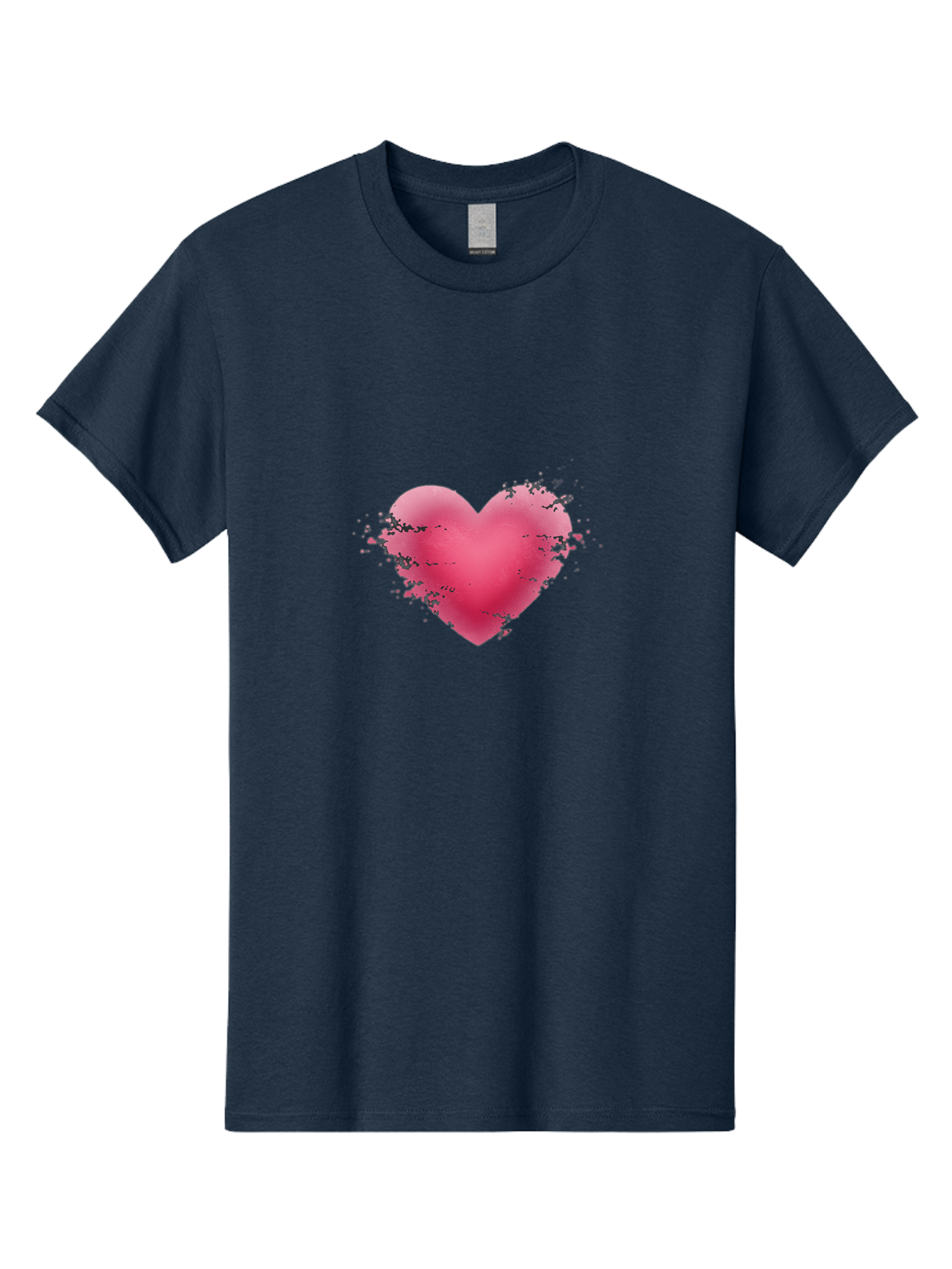 Pink-Heart-4 Men'S Graphic Tee, 100% Cotton, Comfortable Casual Summer Wear, Machine Washable, Vintage Camera, Old Camera, Antique Camera, Black Camera, Classic Photography, Photography Equipment, Nostalgic Device, Film Camera, Camera Art Baj675