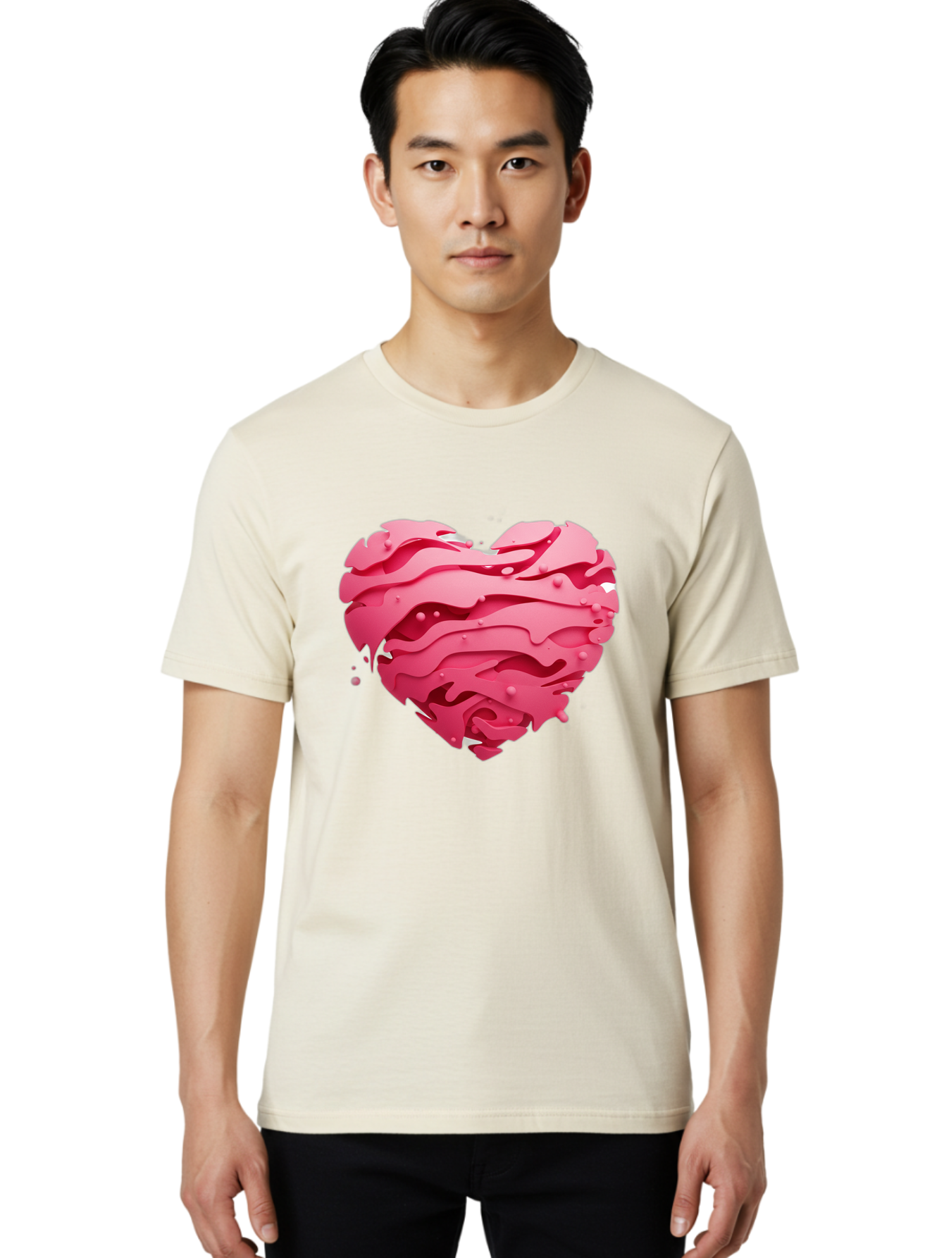 Pink-Heart-5 Men'S Graphic Tee, 100% Cotton, Comfortable Casual Summer Wear, Machine Washable, Vintage Camera, Old Camera, Antique Camera, Black Camera, Classic Photography, Photography Equipment, Nostalgic Device, Film Camera, Camera Art Baj676