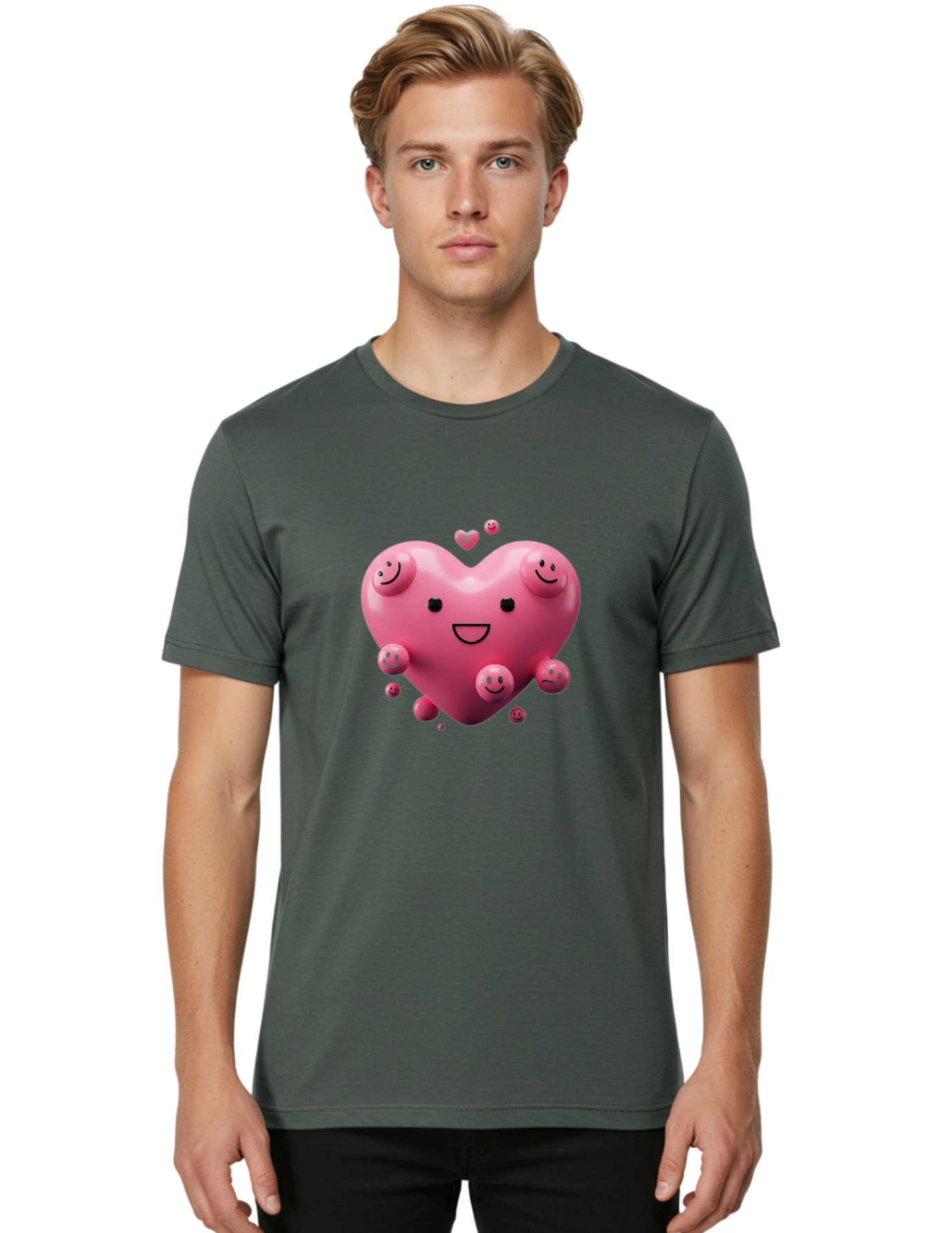 Pink-Heart-7 Men'S Graphic Tee, 100% Cotton, Comfortable Casual Summer Wear, Machine Washable, Vintage Camera, Old Camera, Antique Camera, Black Camera, Classic Photography, Photography Equipment, Nostalgic Device, Film Camera, Camera Art Baj678