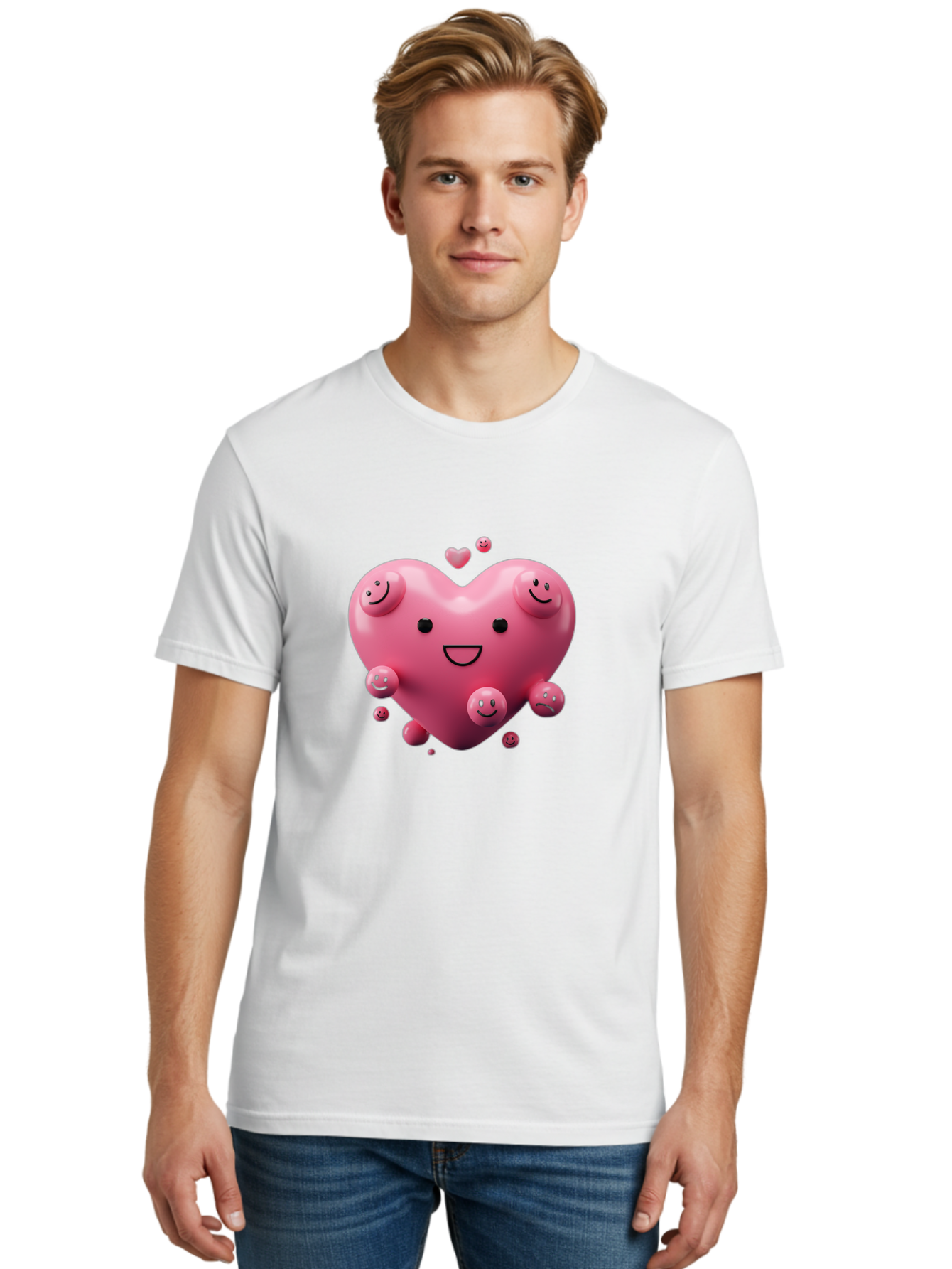 Pink-Heart-7 Men'S Graphic Tee, 100% Cotton, Comfortable Casual Summer Wear, Machine Washable, Vintage Camera, Old Camera, Antique Camera, Black Camera, Classic Photography, Photography Equipment, Nostalgic Device, Film Camera, Camera Art Baj678