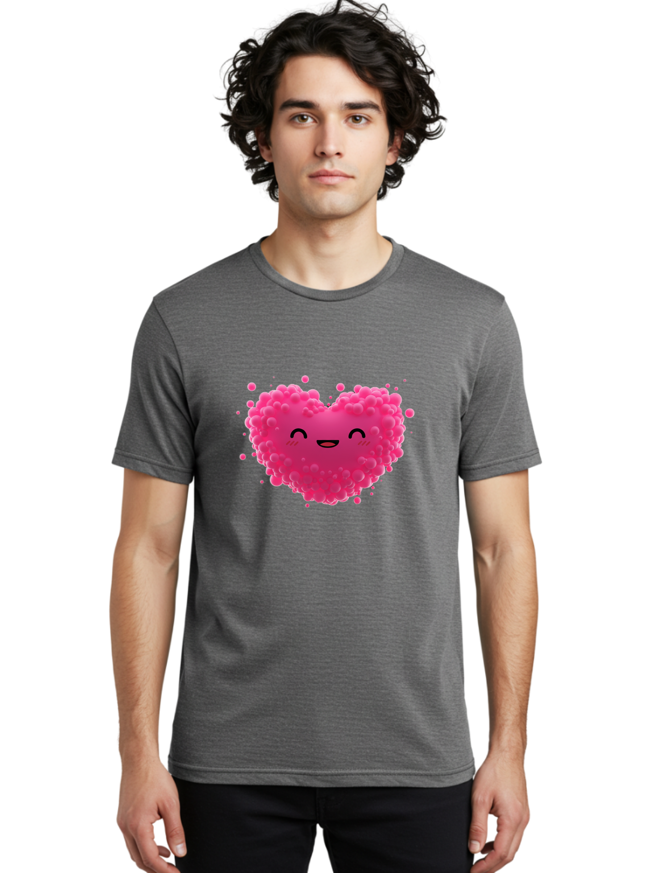 Pink-Heart-8 Men'S Graphic Tee, 100% Cotton, Comfortable Casual Summer Wear, Machine Washable, Vintage Camera, Old Camera, Antique Camera, Black Camera, Classic Photography, Photography Equipment, Nostalgic Device, Film Camera, Camera Art Baj679