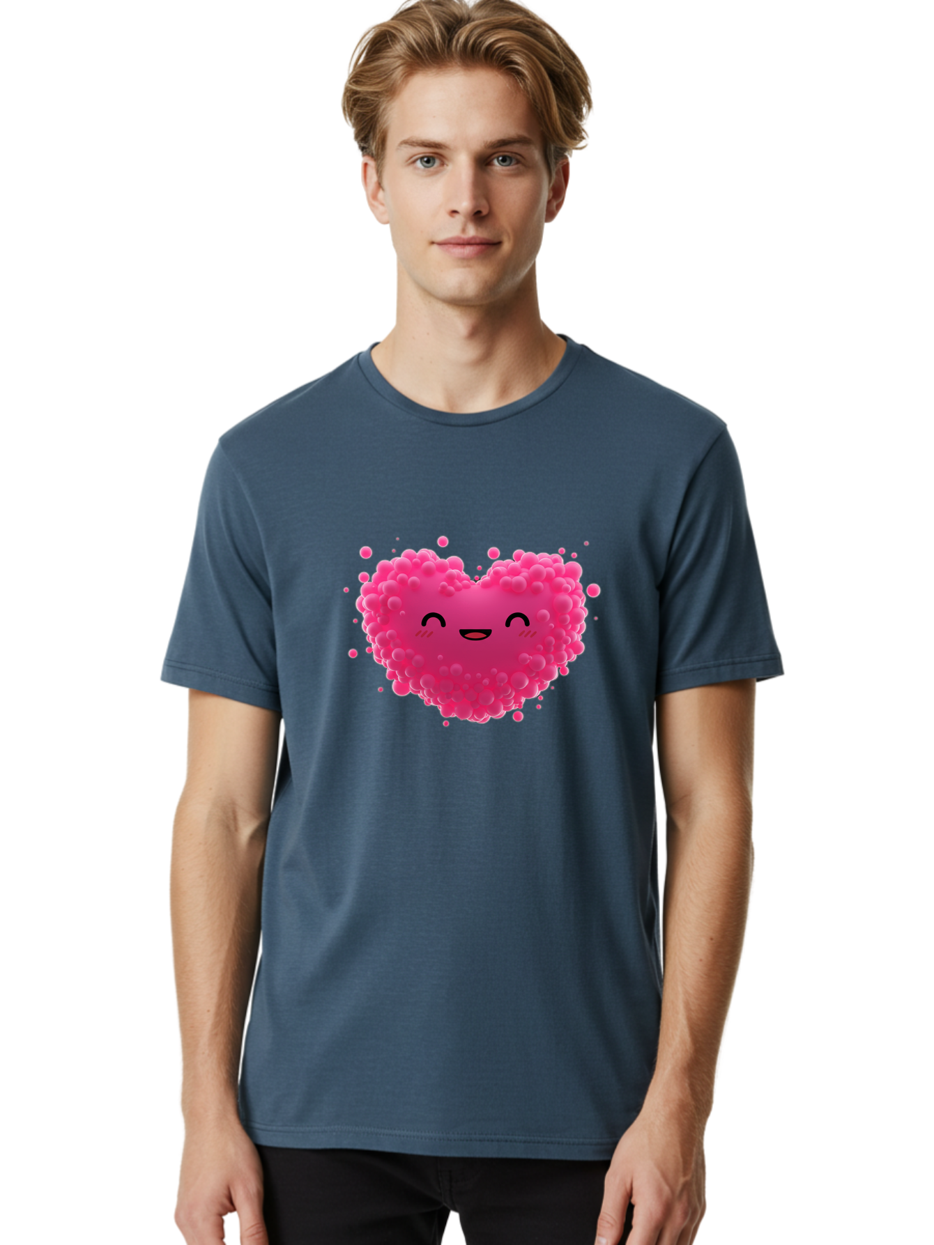 Pink-Heart-8 Men'S Graphic Tee, 100% Cotton, Comfortable Casual Summer Wear, Machine Washable, Vintage Camera, Old Camera, Antique Camera, Black Camera, Classic Photography, Photography Equipment, Nostalgic Device, Film Camera, Camera Art Baj679