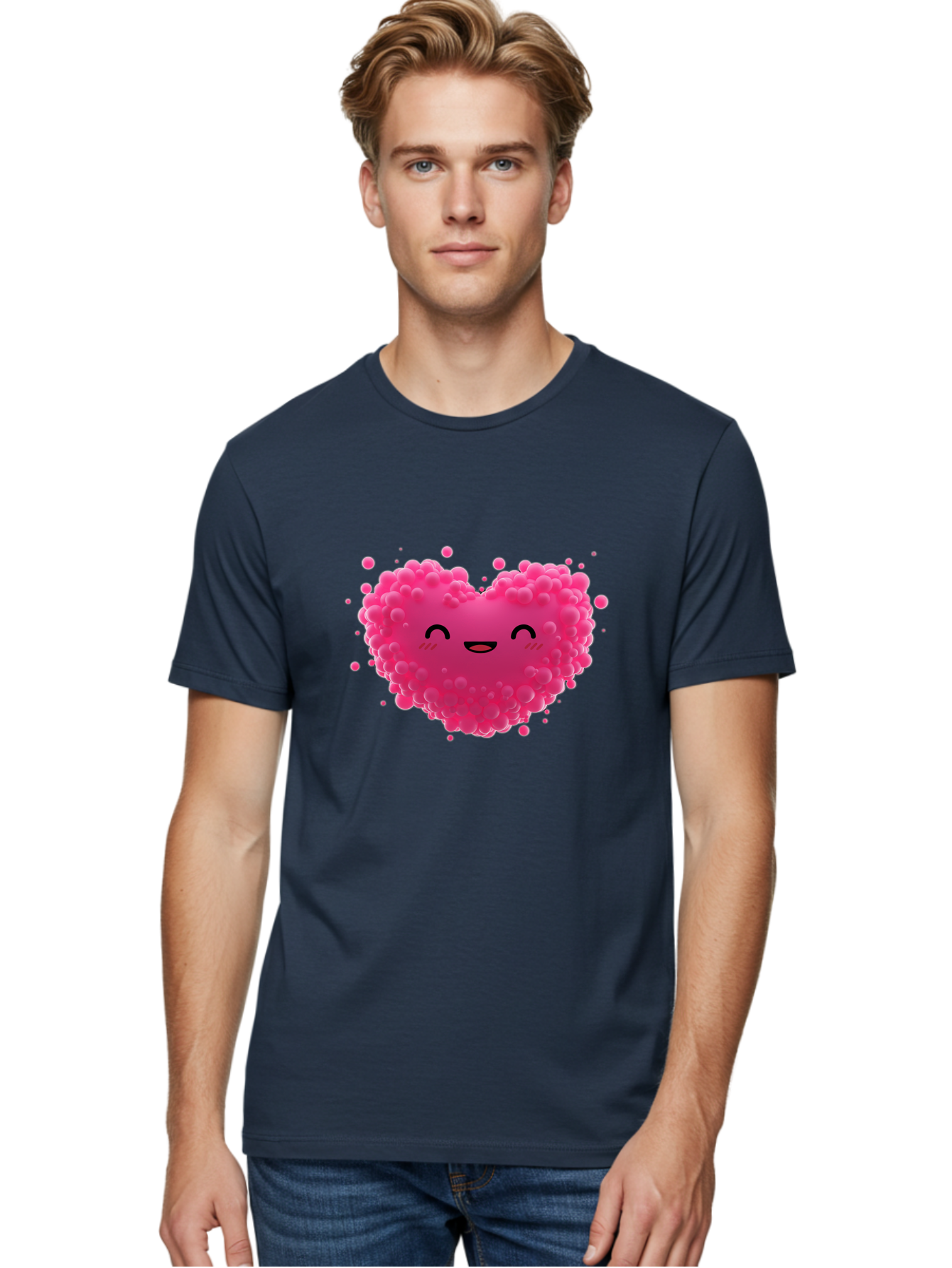 Pink-Heart-8 Men'S Graphic Tee, 100% Cotton, Comfortable Casual Summer Wear, Machine Washable, Vintage Camera, Old Camera, Antique Camera, Black Camera, Classic Photography, Photography Equipment, Nostalgic Device, Film Camera, Camera Art Baj679