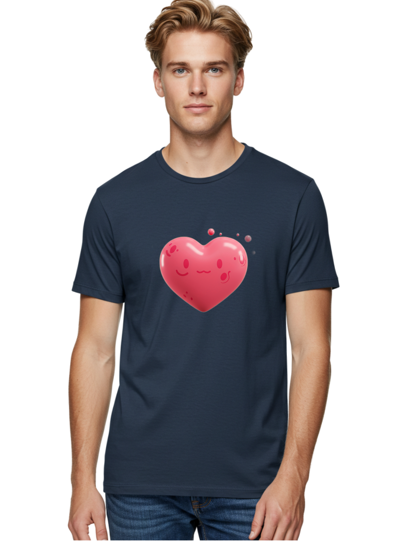 Pink-Heart-Emoji Men'S Graphic Tee, 100% Cotton, Comfortable Casual Summer Wear, Machine Washable, Vintage Camera, Old Camera, Antique Camera, Black Camera, Classic Photography, Photography Equipment, Nostalgic Device, Film Camera, Camera Art Baj681