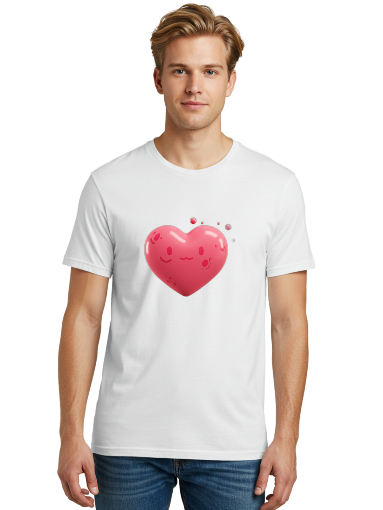 Pink-Heart-Emoji Men'S Graphic Tee, 100% Cotton, Comfortable Casual Summer Wear, Machine Washable, Vintage Camera, Old Camera, Antique Camera, Black Camera, Classic Photography, Photography Equipment, Nostalgic Device, Film Camera, Camera Art Baj681