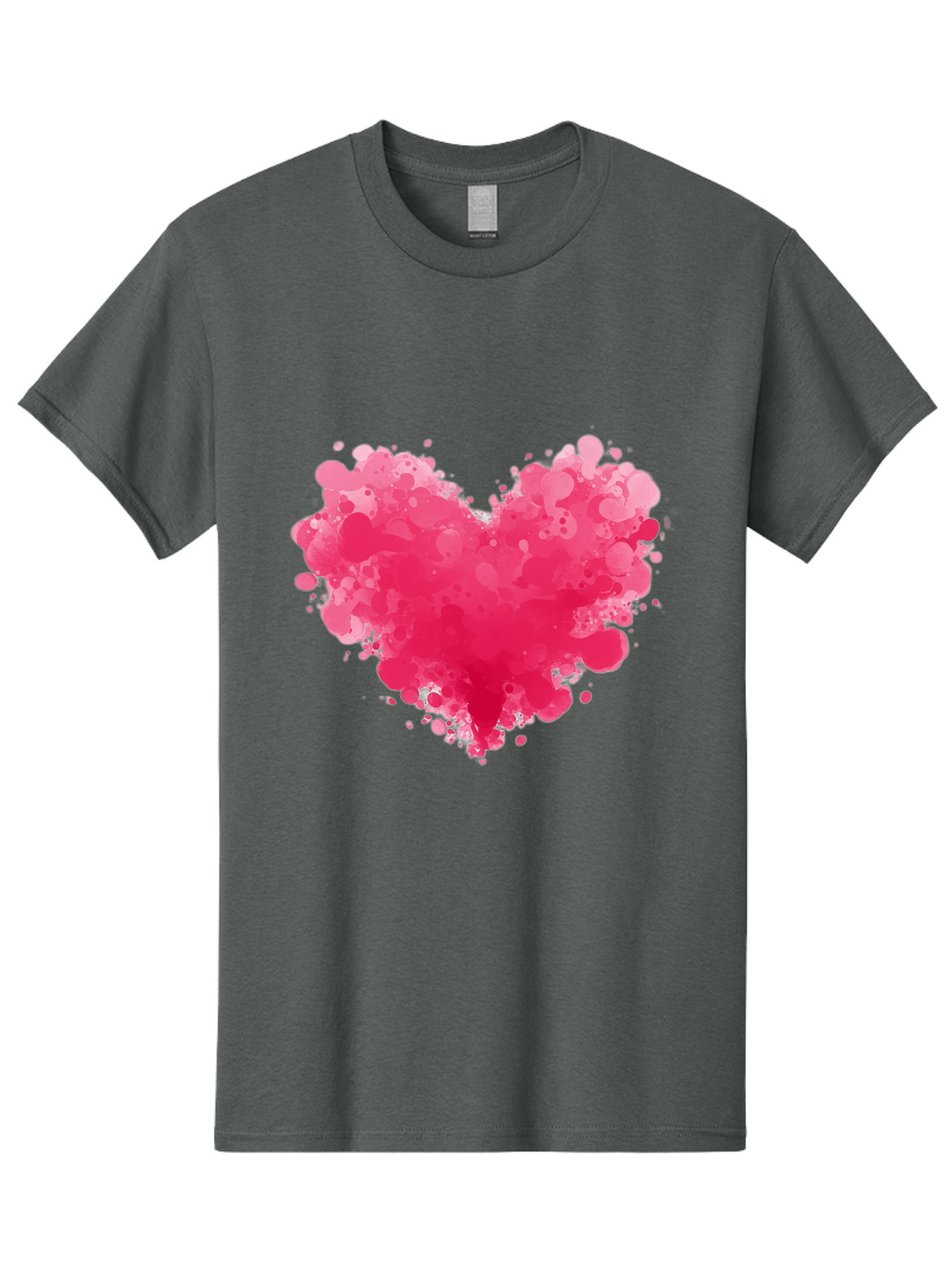 Pink-Heart-Splatter Men'S Graphic Tee, 100% Cotton, Comfortable Casual Summer Wear, Machine Washable, Vintage Camera, Old Camera, Antique Camera, Black Camera, Classic Photography, Photography Equipment, Nostalgic Device, Film Camera, Baj683