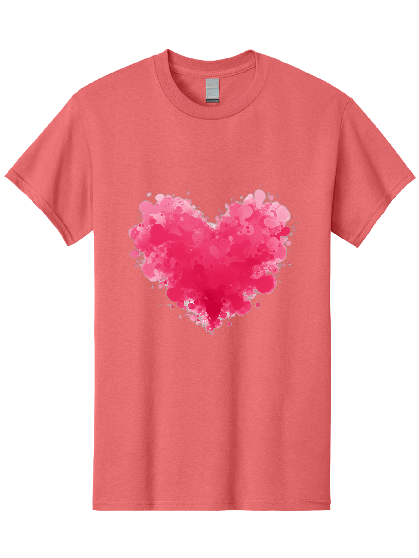 Pink-Heart-Splatter Men'S Graphic Tee, 100% Cotton, Comfortable Casual Summer Wear, Machine Washable, Vintage Camera, Old Camera, Antique Camera, Black Camera, Classic Photography, Photography Equipment, Nostalgic Device, Film Camera, Baj683