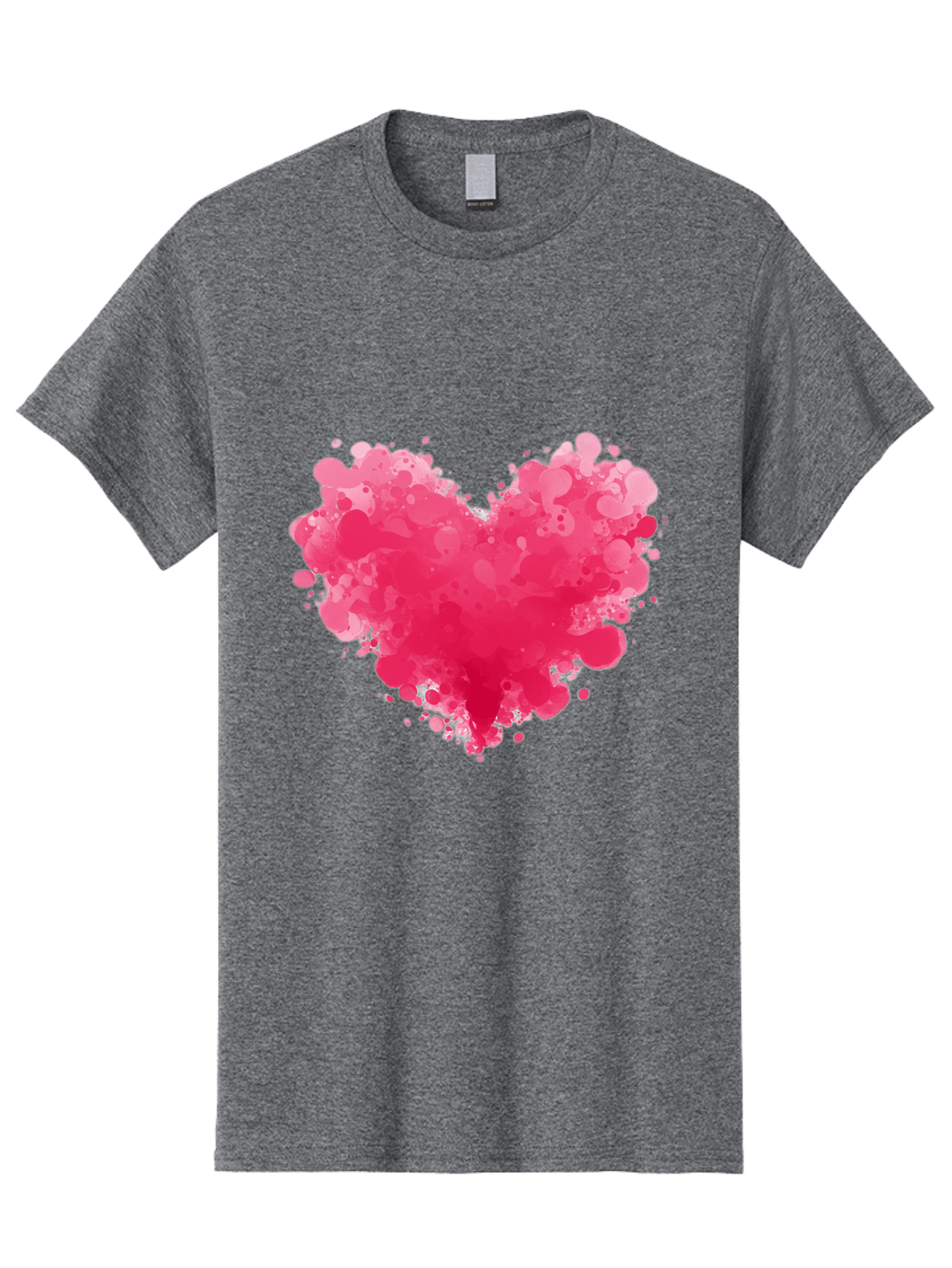 Pink-Heart-Splatter Men'S Graphic Tee, 100% Cotton, Comfortable Casual Summer Wear, Machine Washable, Vintage Camera, Old Camera, Antique Camera, Black Camera, Classic Photography, Photography Equipment, Nostalgic Device, Film Camera, Baj683