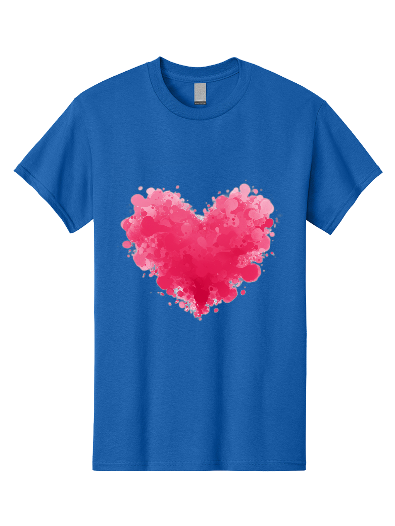 Pink-Heart-Splatter Men'S Graphic Tee, 100% Cotton, Comfortable Casual Summer Wear, Machine Washable, Vintage Camera, Old Camera, Antique Camera, Black Camera, Classic Photography, Photography Equipment, Nostalgic Device, Film Camera, Baj683