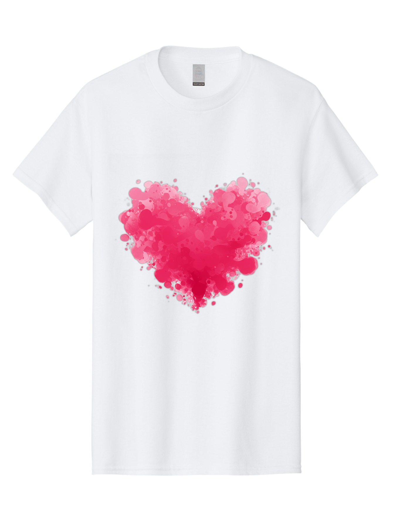 Pink-Heart-Splatter Men'S Graphic Tee, 100% Cotton, Comfortable Casual Summer Wear, Machine Washable, Vintage Camera, Old Camera, Antique Camera, Black Camera, Classic Photography, Photography Equipment, Nostalgic Device, Film Camera, Baj683